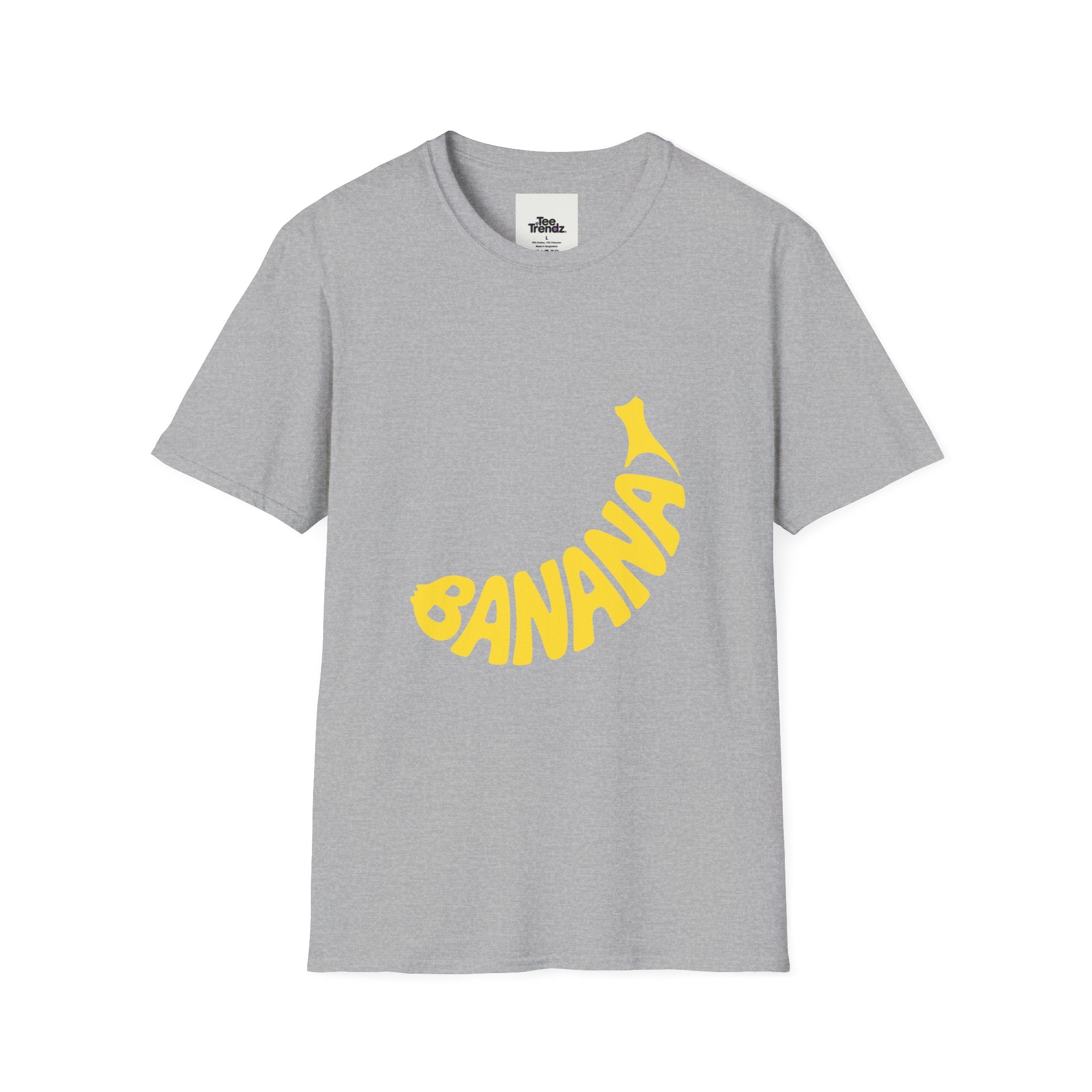 Banana Graphic T-Shirt – Retro Yellow Fruit Logo Tee