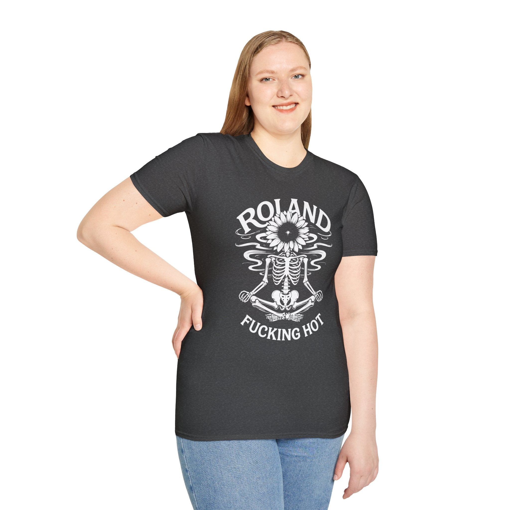 Roland “Fucking Hot” Graphic T-Shirt — Skeleton Sunband Tee