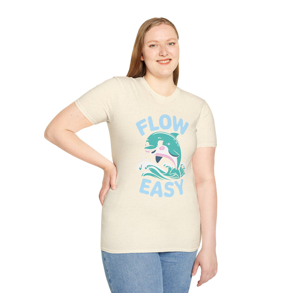 Flow Easy Dolphin T-Shirt — Cute Sea Life Graphic Tee