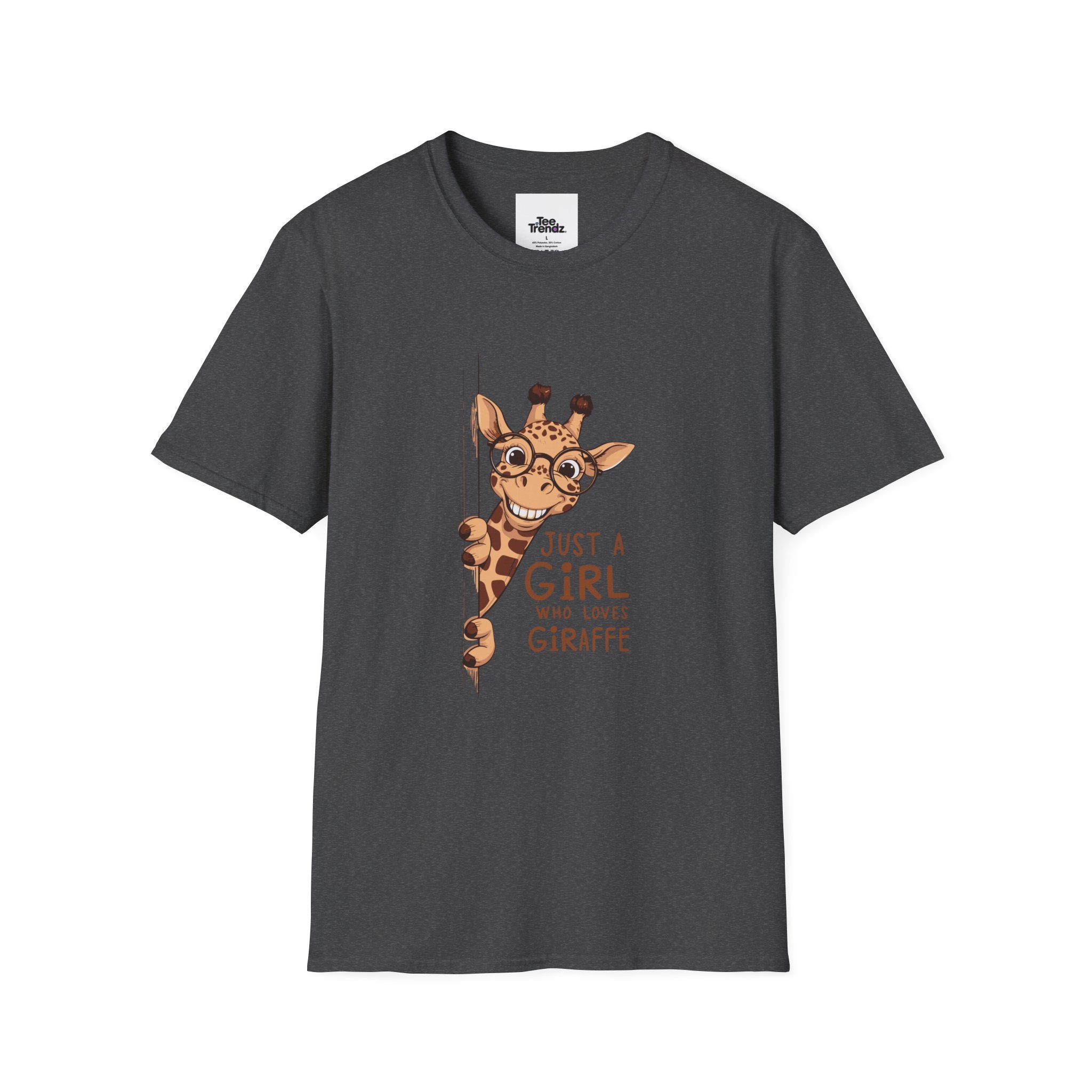 Giraffe Lover Tee — "Just a Girl Who Loves Giraffe" Cute Graphic T-Shirt