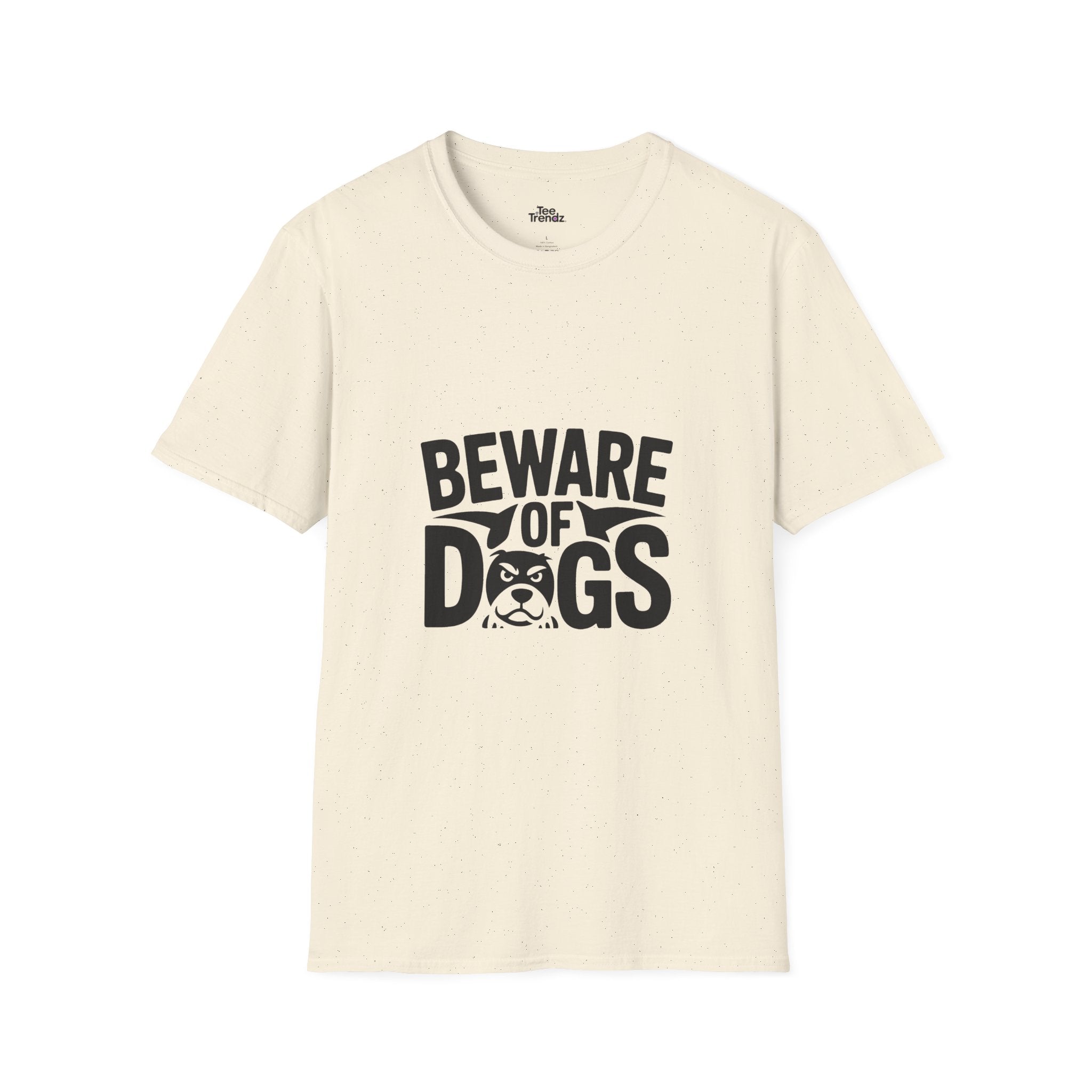 Beware of Dogs T-Shirt — Funny Bulldog Graphic Tee for Dog Lovers