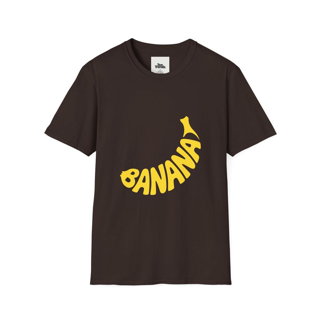 Banana Graphic T-Shirt – Retro Yellow Fruit Logo Tee