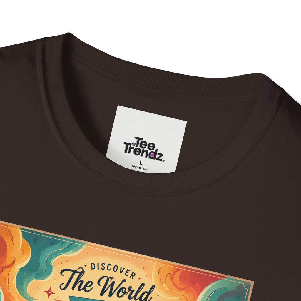 Travel Poster T-Shirt — 'The World, Countless Memories' Vintage Eiffel Tower Tee