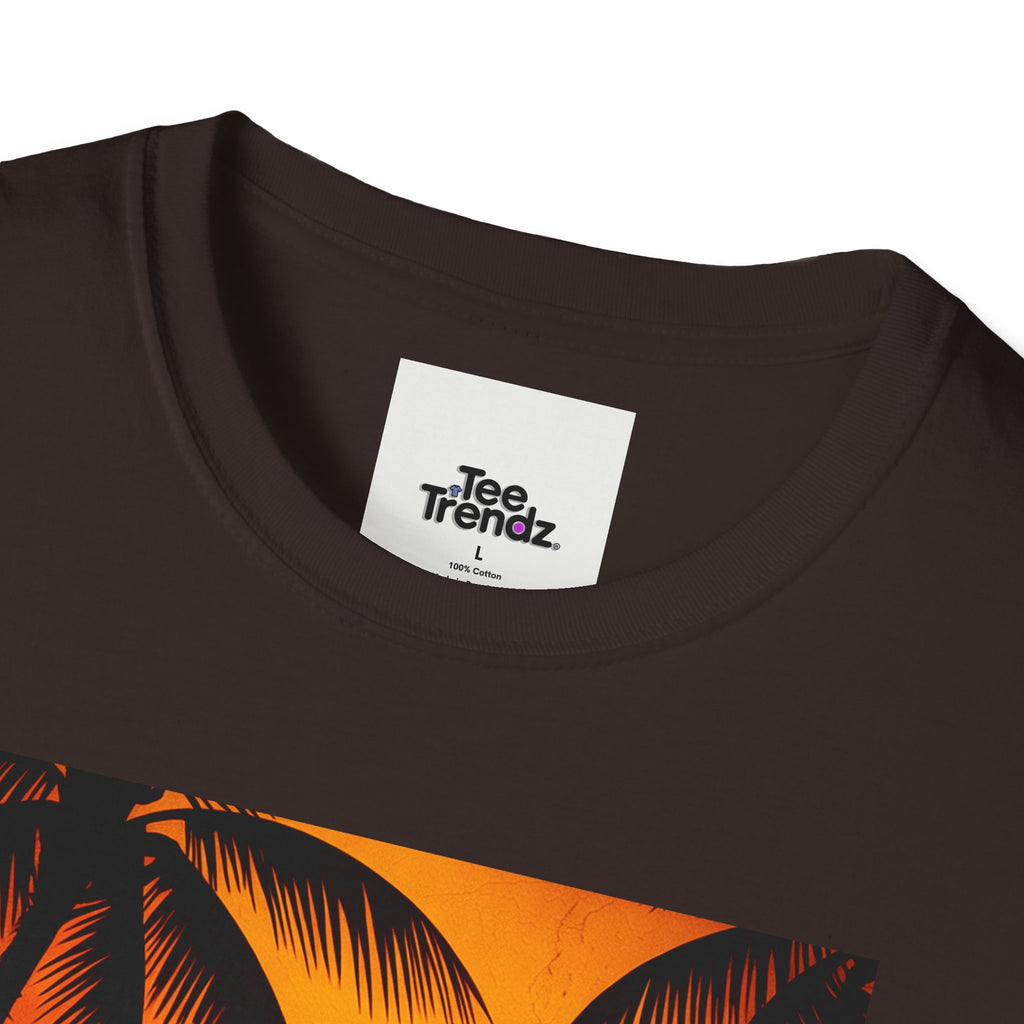Summer Vibes Surf T-Shirt — Retro Sunset Palm Beach Tee