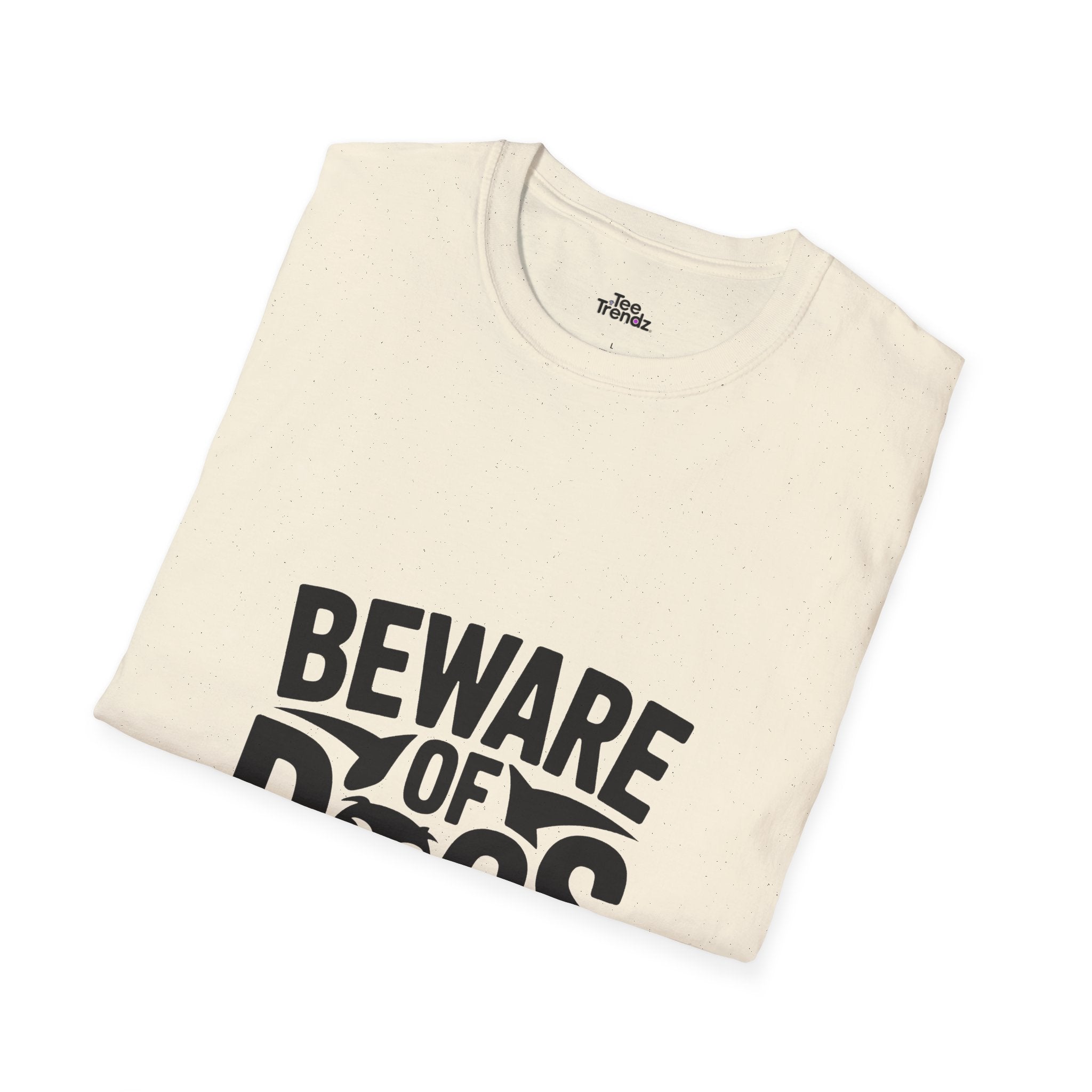 Beware of Dogs T-Shirt — Funny Bulldog Graphic Tee for Dog Lovers