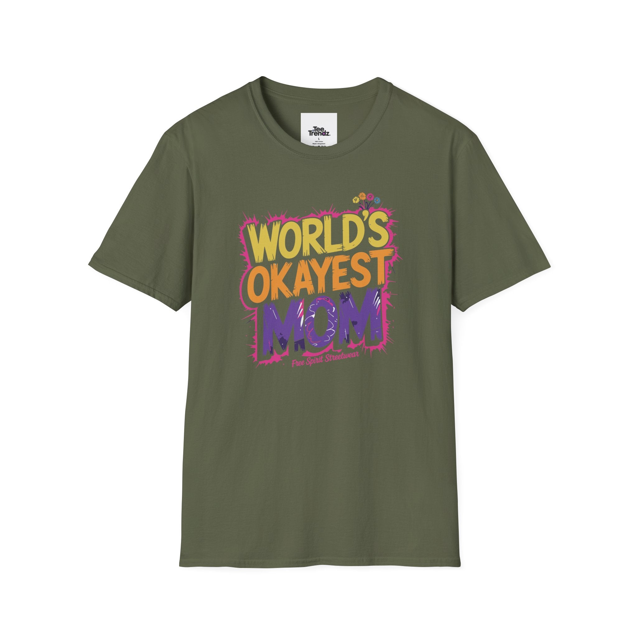 World's Okayest Mom T-Shirt – Funny Mother's Day Gift