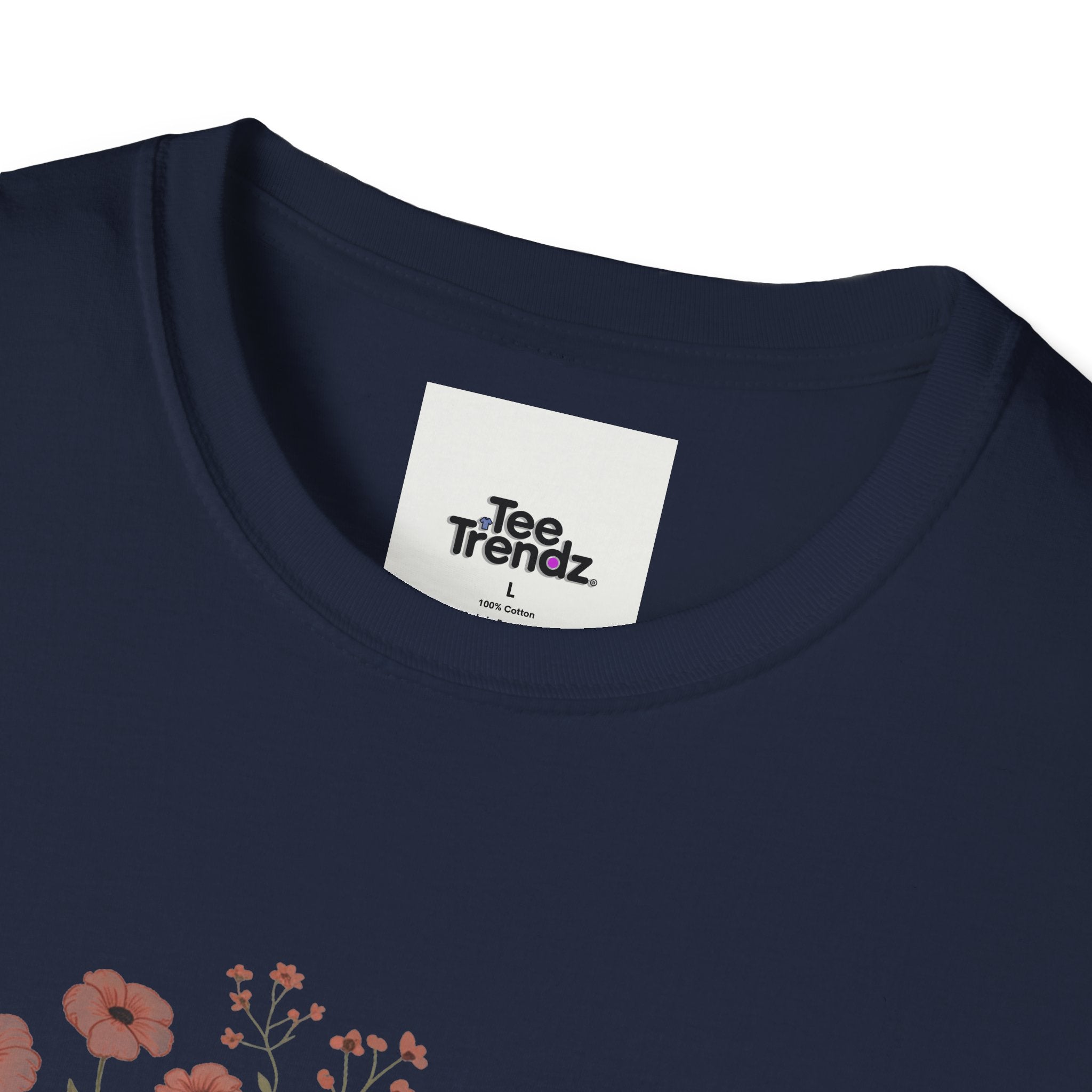 T-Shirt — "Rooted & Wild" Floral Woman Illustration | Boho Nature Tee for Women
