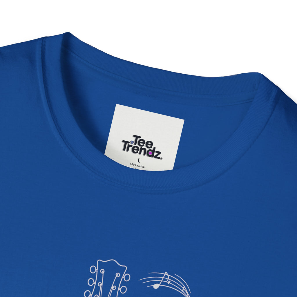Acoustic Floral Guitar T-Shirt — 'A Heartwide Water I...' Music Tee for Songwriters & Folk Lovers