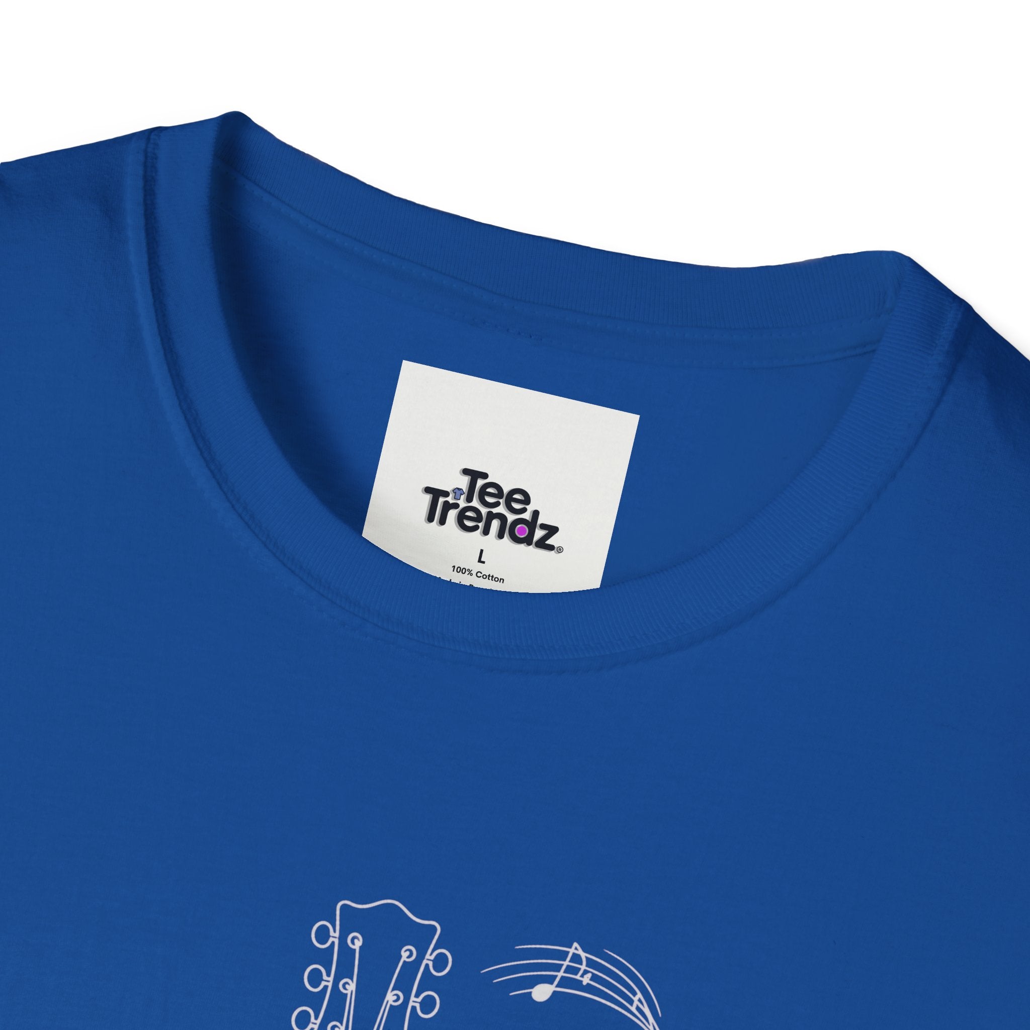 Acoustic Floral Guitar T-Shirt — 'A Heartwide Water I...' Music Tee for Songwriters & Folk Lovers