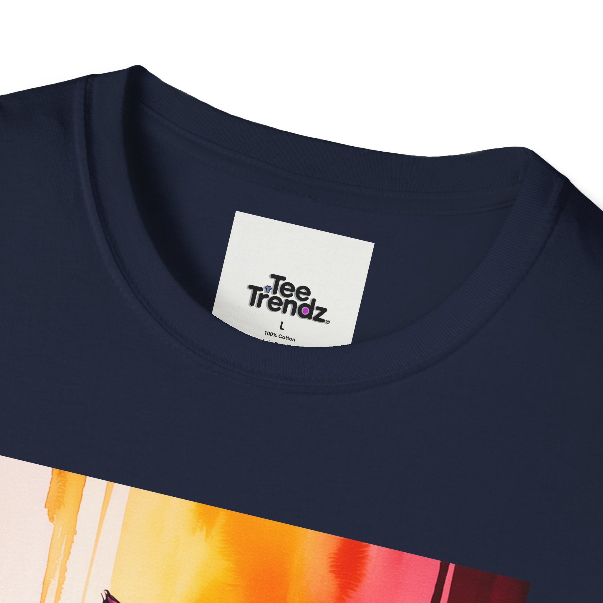 Colorful Stacked Cats T-Shirt — Playful Cute Cat Art Tee