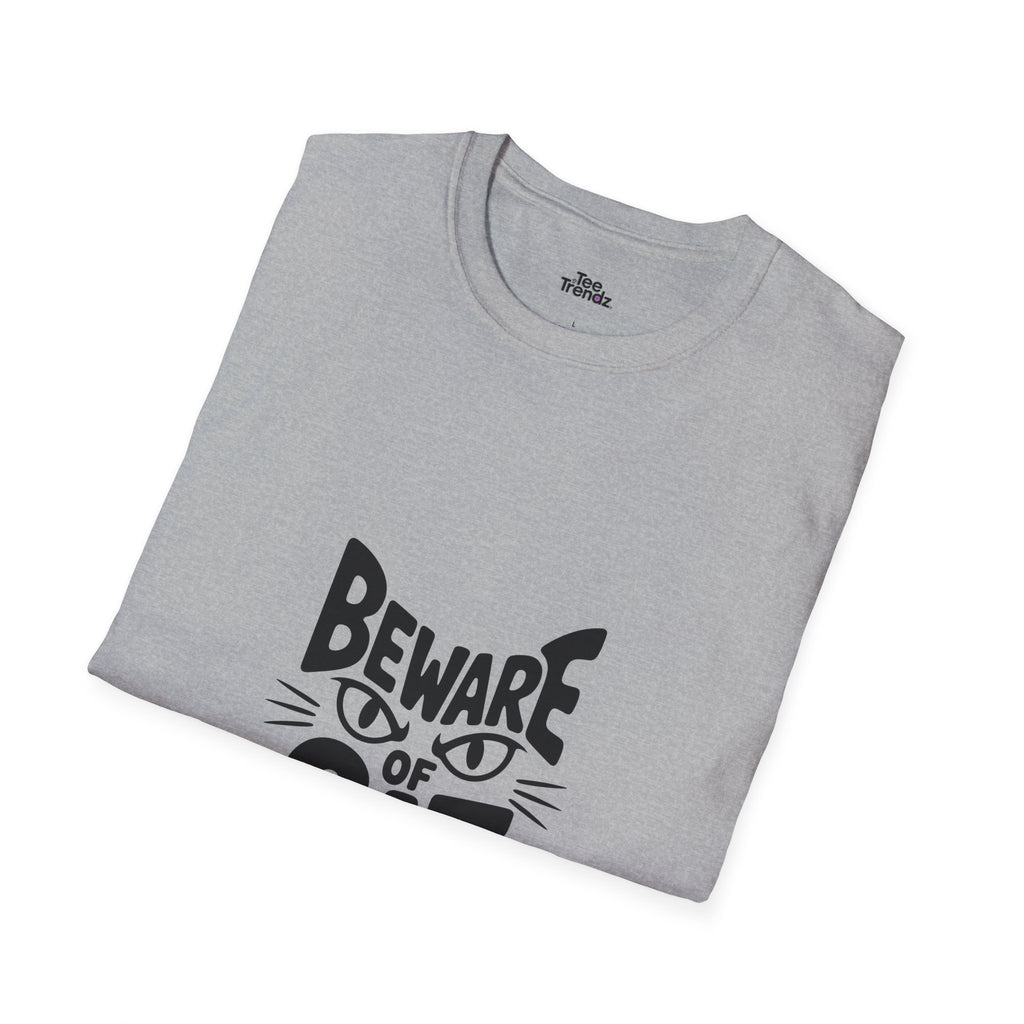 Beware of Cat T-Shirt — Funny Cat Lover Tee