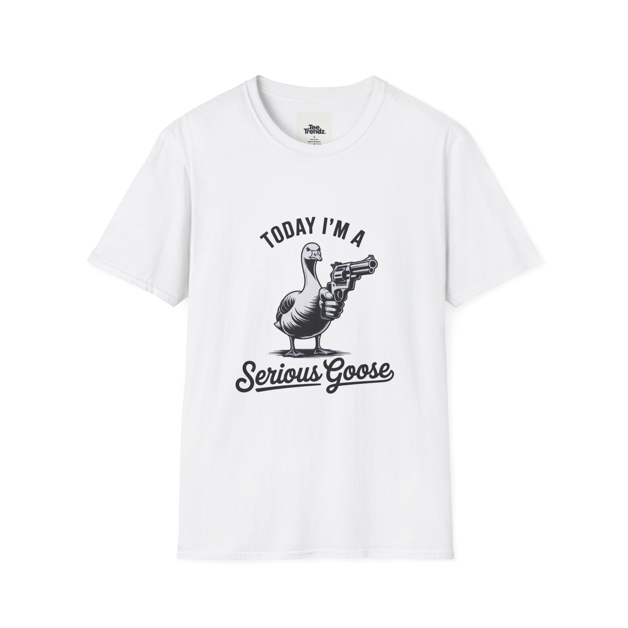 Serious Goose T-Shirt — "Today I'm a Serious Goose" Funny Graphic Tee