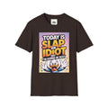 Funny Graphic T-Shirt – "Today Is Slap An Idiot Day" Cartoon Duck Tee