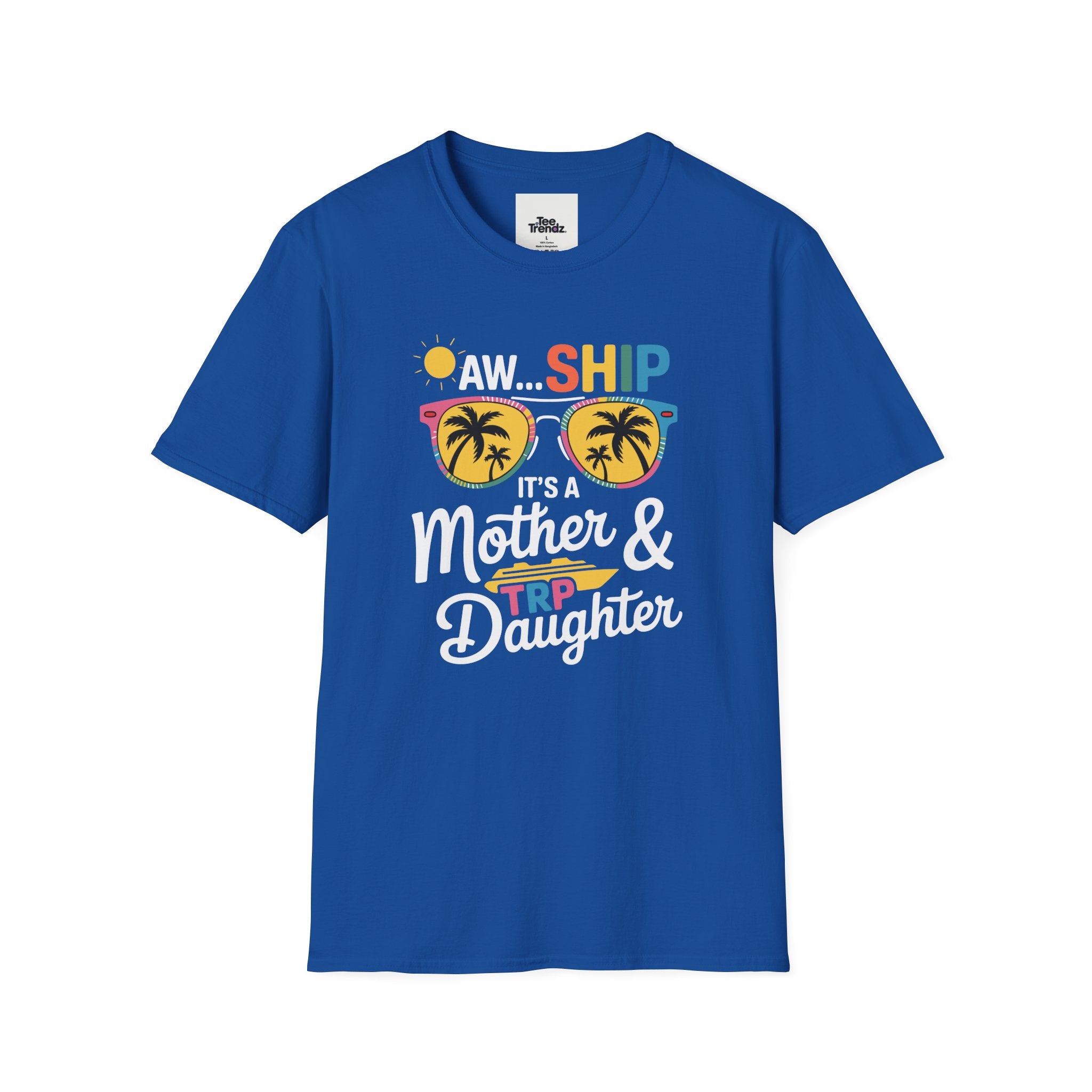 Mother & Daughter Trip T-Shirt – "Aw...Ship" Tropical Sunglasses Vacation Tee