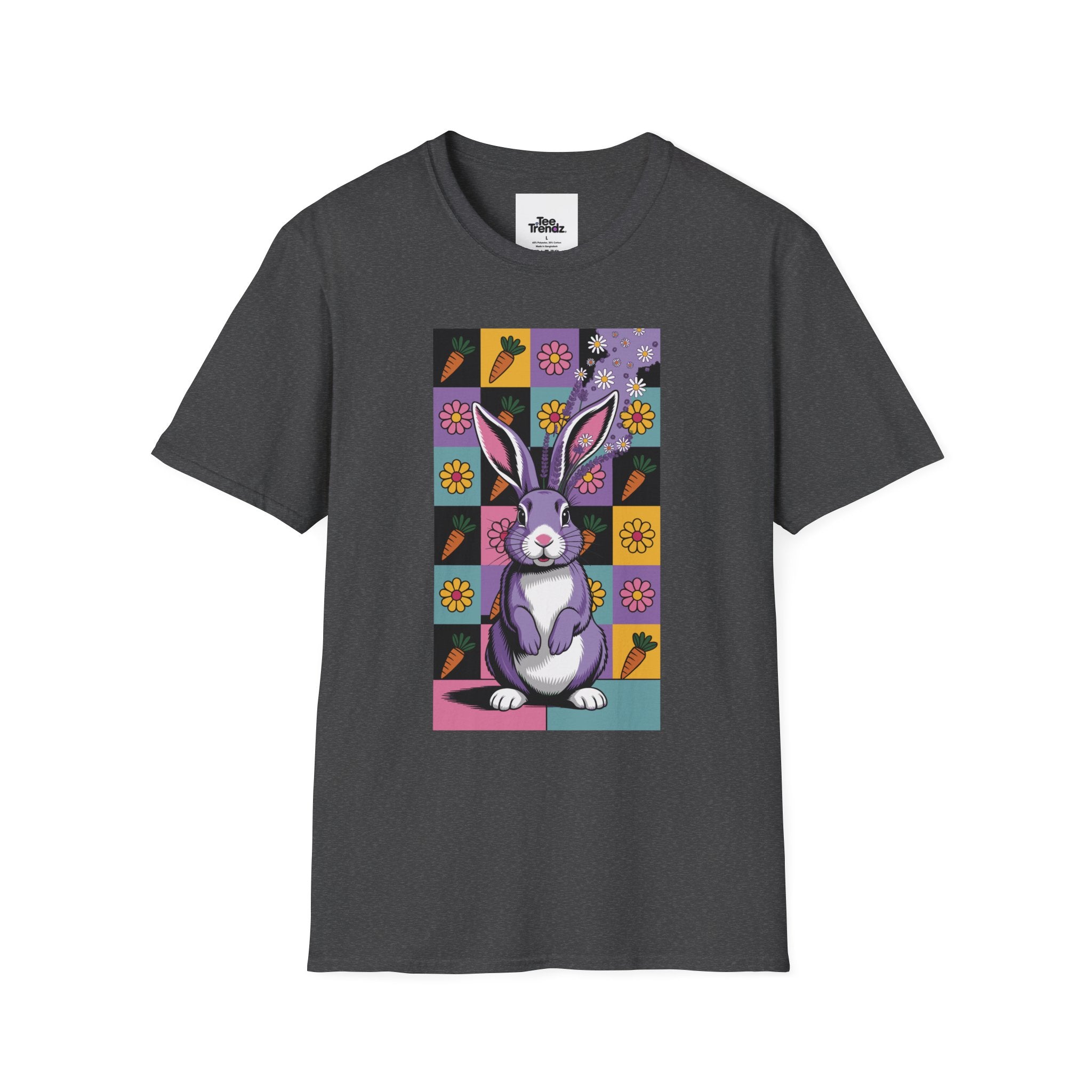 Easter Purple Bunny Art T-Shirt