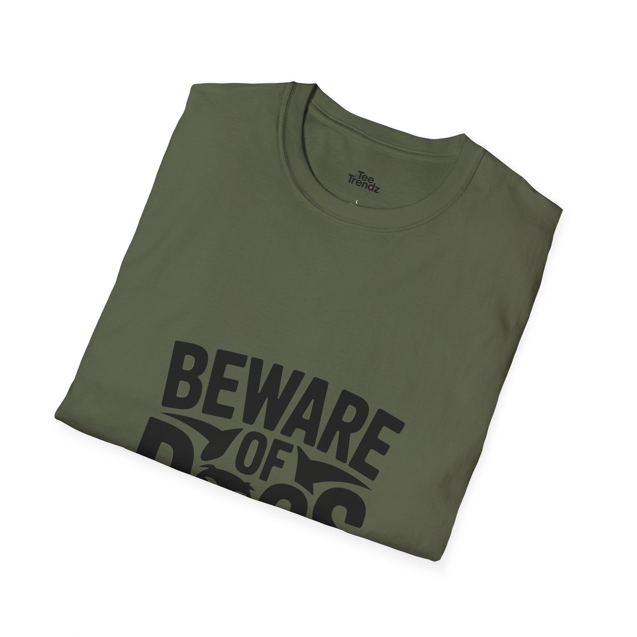 Beware of Dogs T-Shirt — Funny Bulldog Graphic Tee for Dog Lovers
