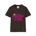 Kindness Is Free T-Shirt — Positive Message Smile Tee