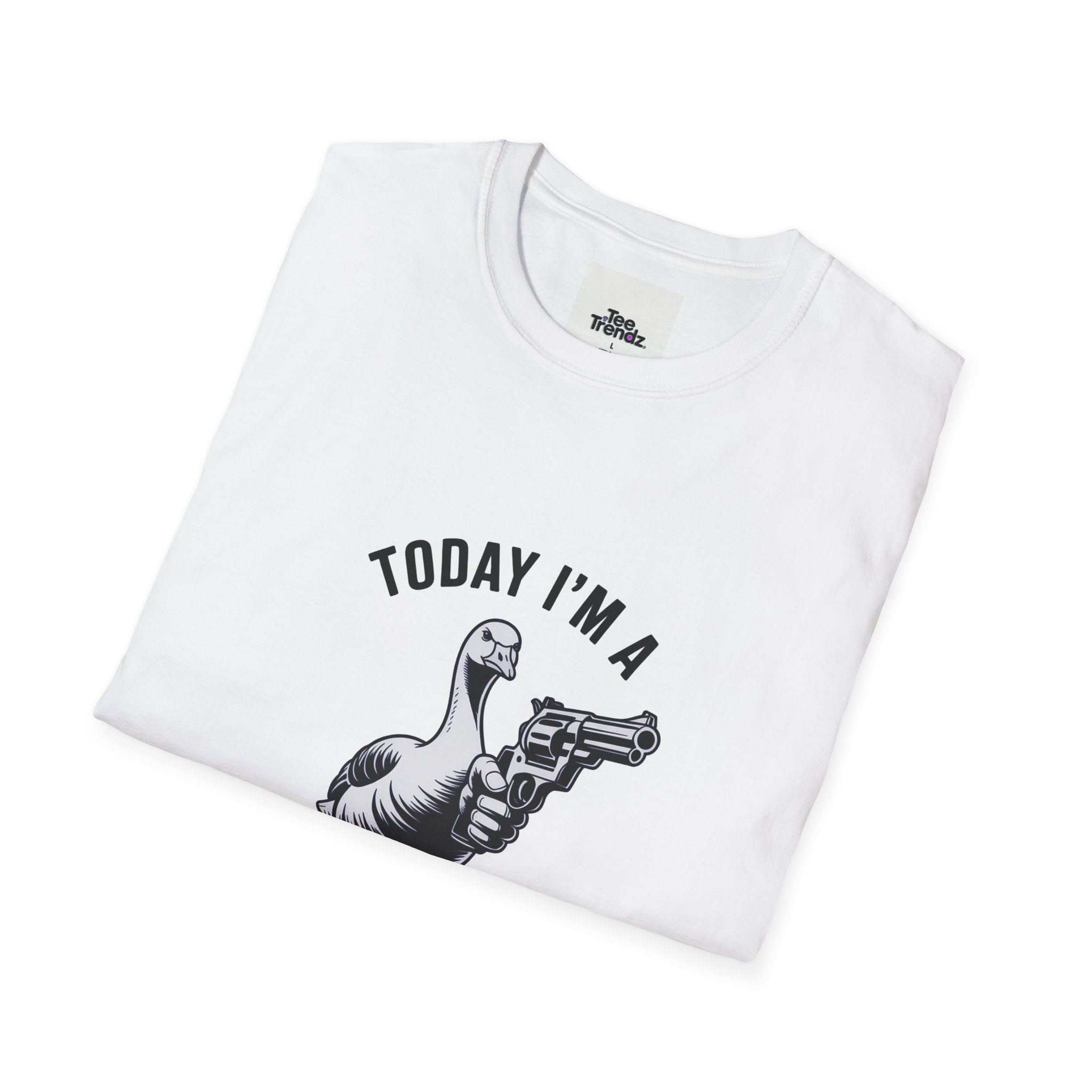 Serious Goose T-Shirt — "Today I'm a Serious Goose" Funny Graphic Tee