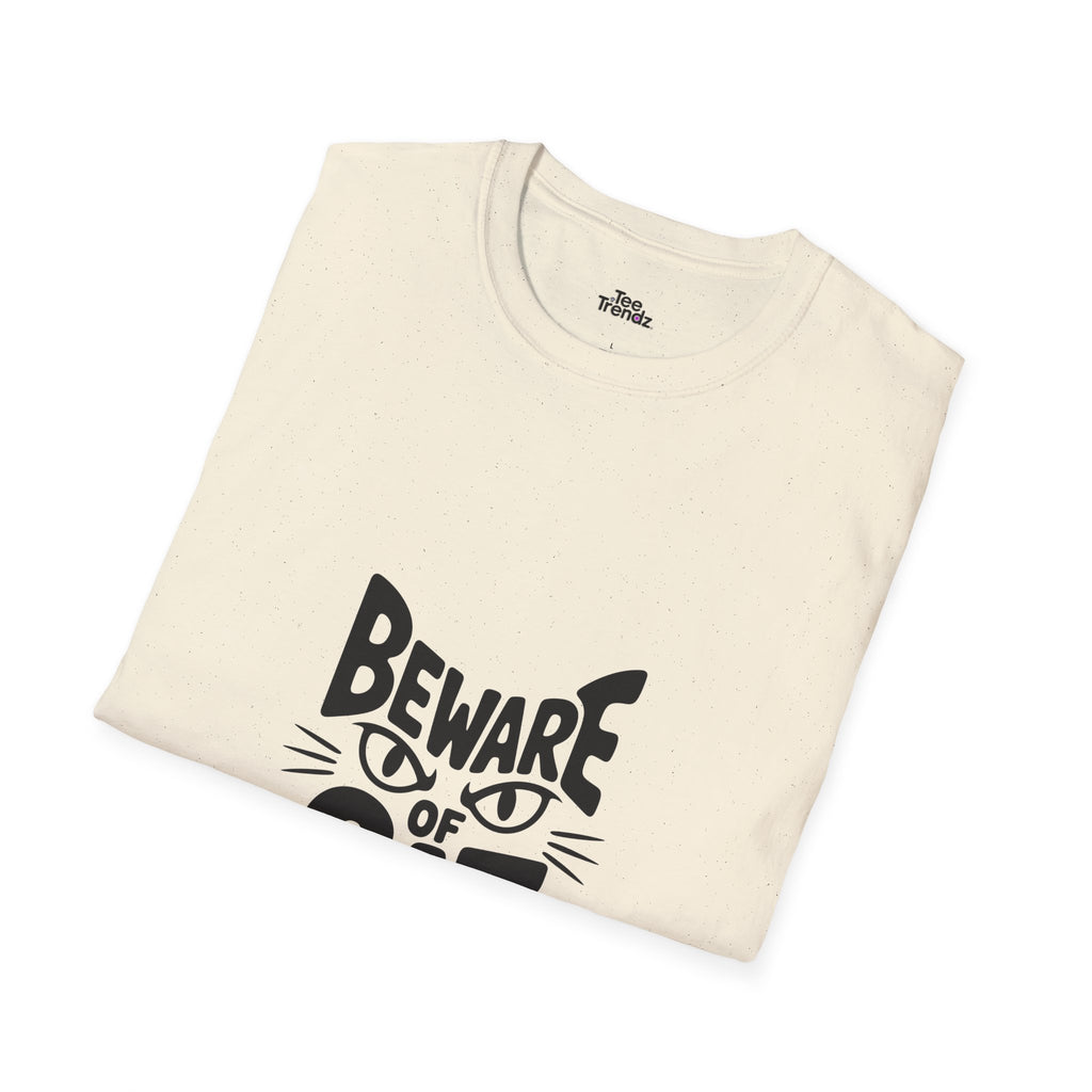 Beware of Cat T-Shirt — Funny Cat Lover Tee