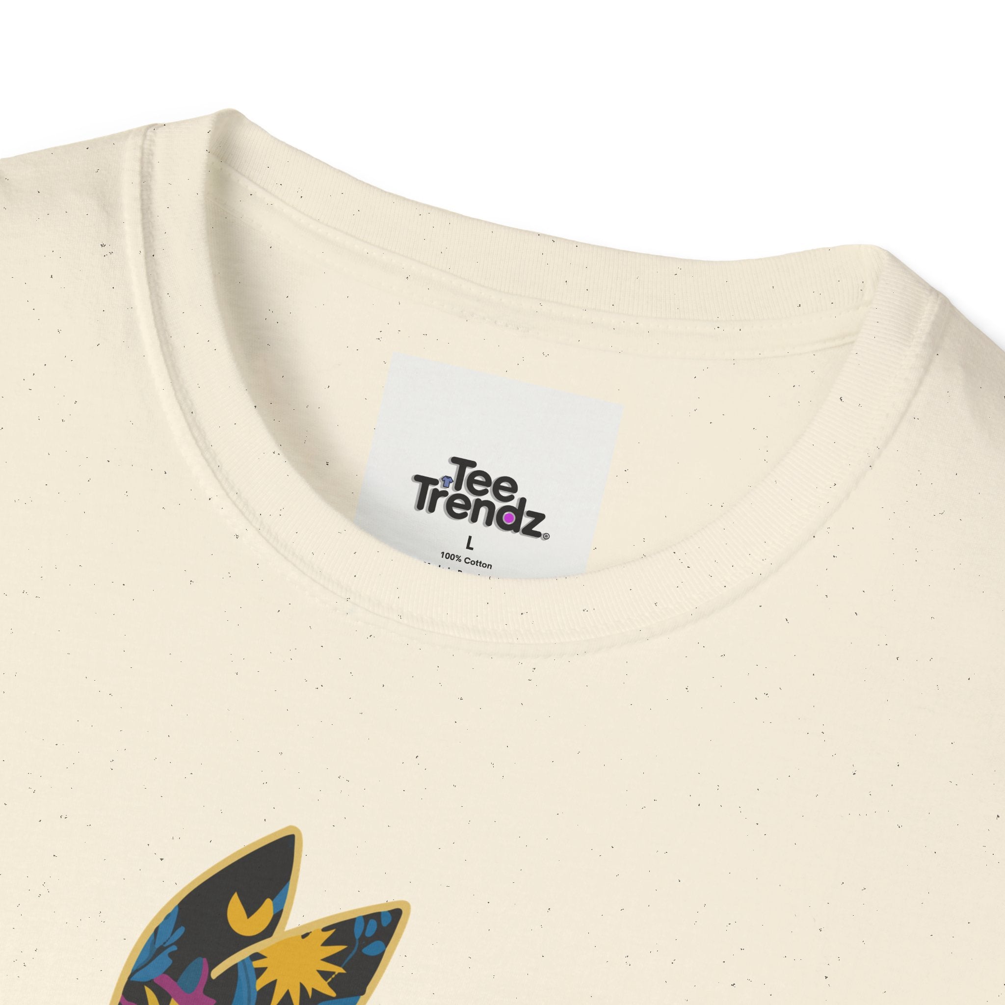 Floral Silhouette Rabbit T-Shirt