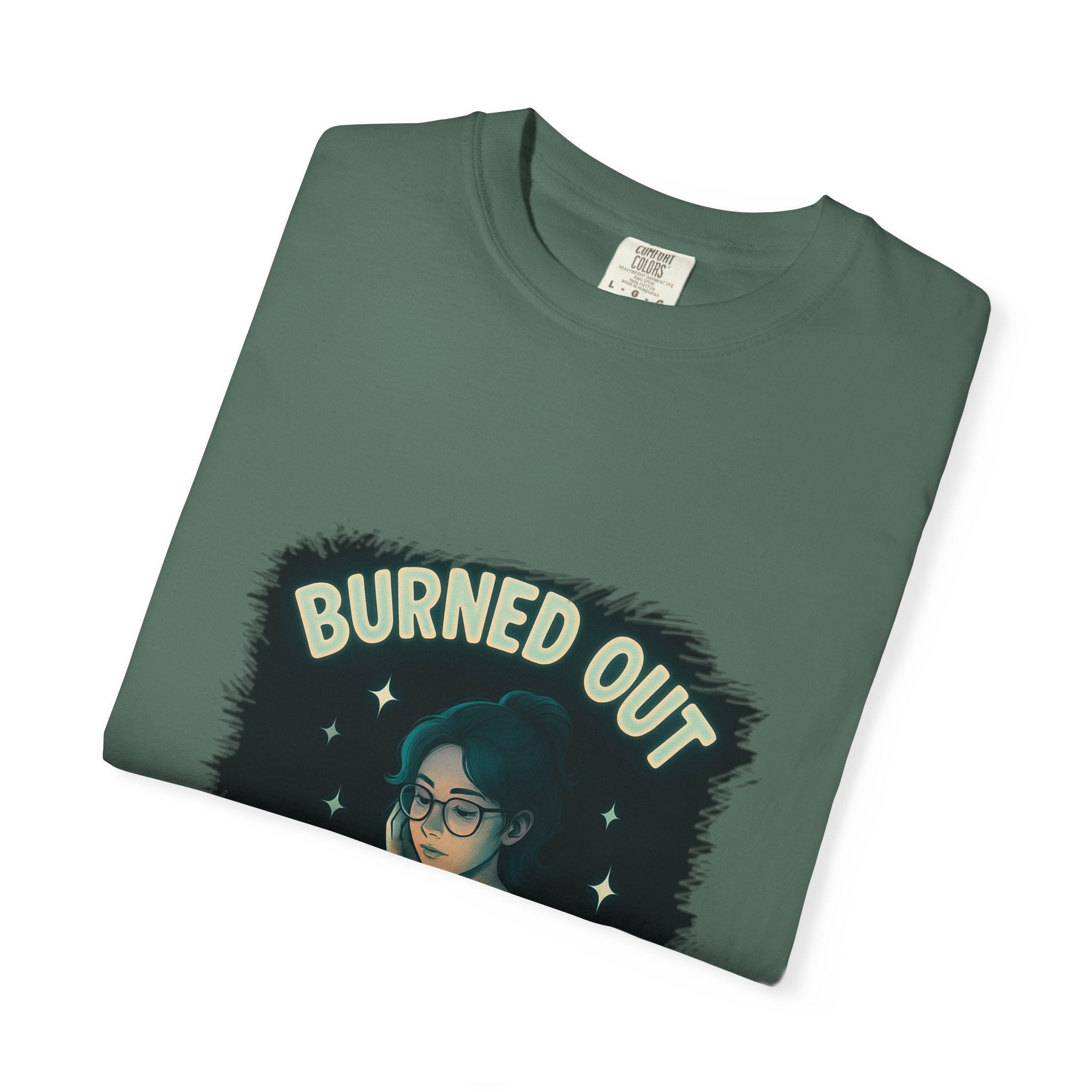 Burned Out Night Owl T-Shirt — Funny Exhausted Programmer Graphic Tee