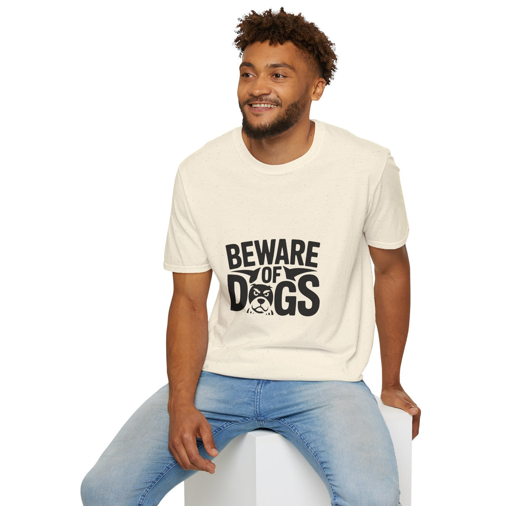 Beware of Dogs T-Shirt — Funny Bulldog Graphic Tee for Dog Lovers