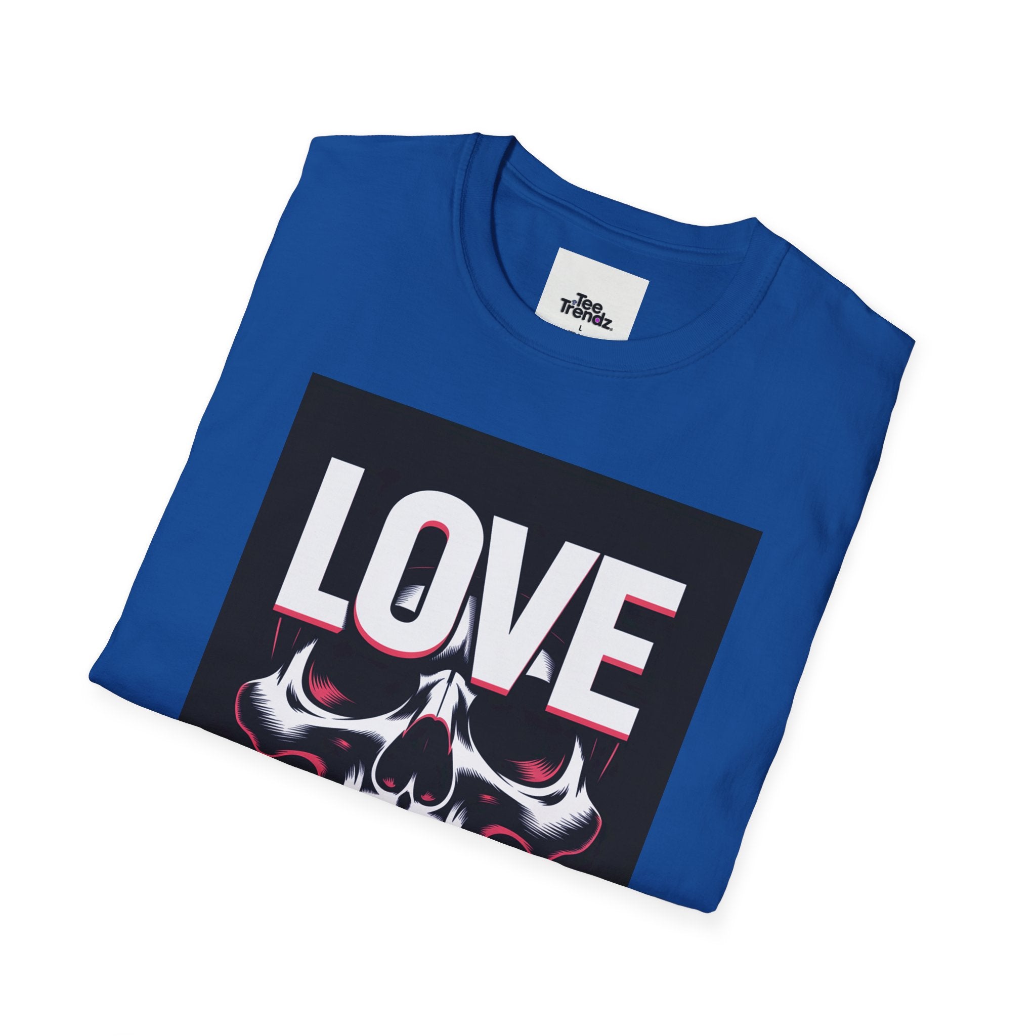 Love You Skull T-Shirt — Gothic Valentine Graphic Tee