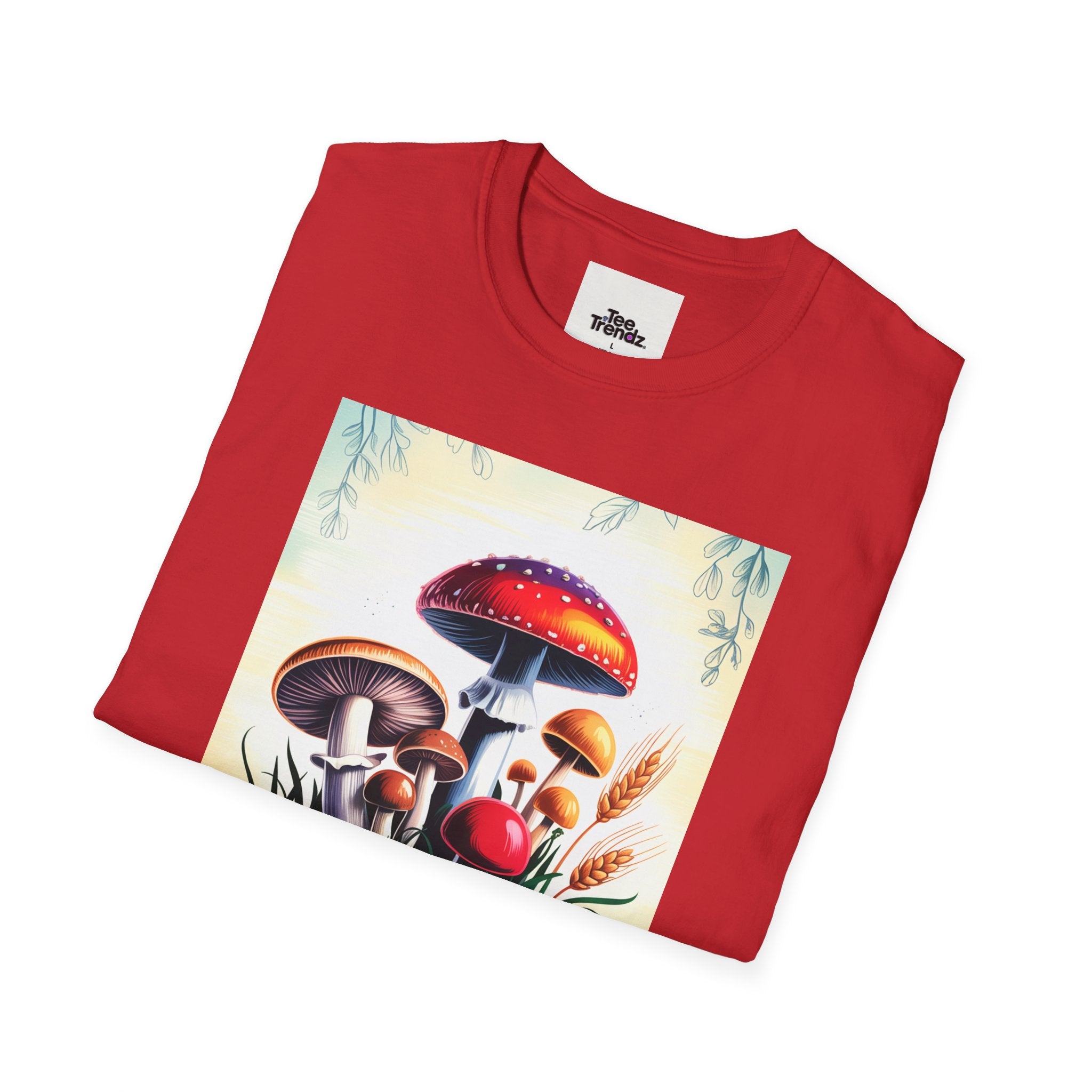 Mushroom Garden T-Shirt — Vintage Botanical Fungi Illustration