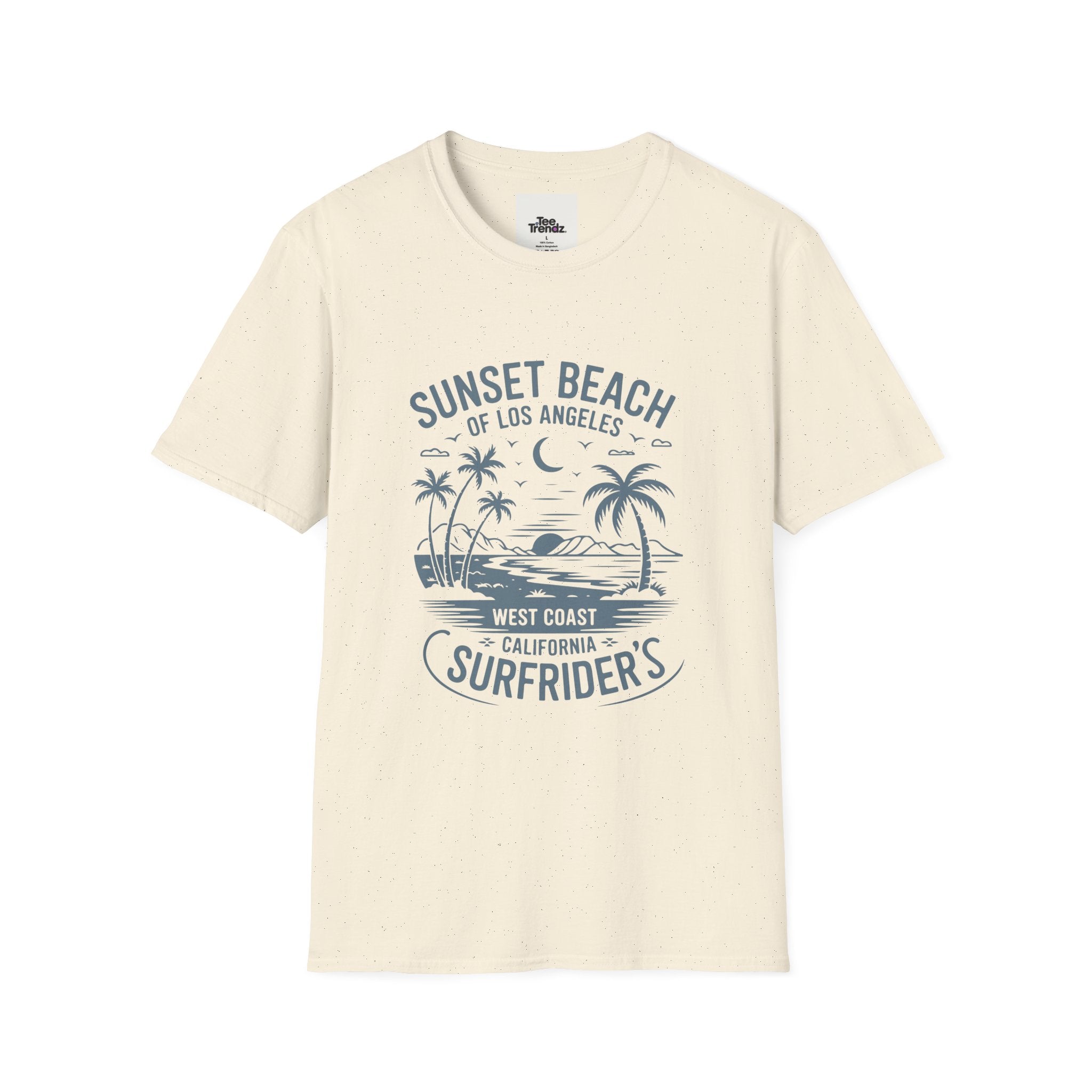 Sunset Beach Surfrider T-Shirt — West Coast California Surf Tee