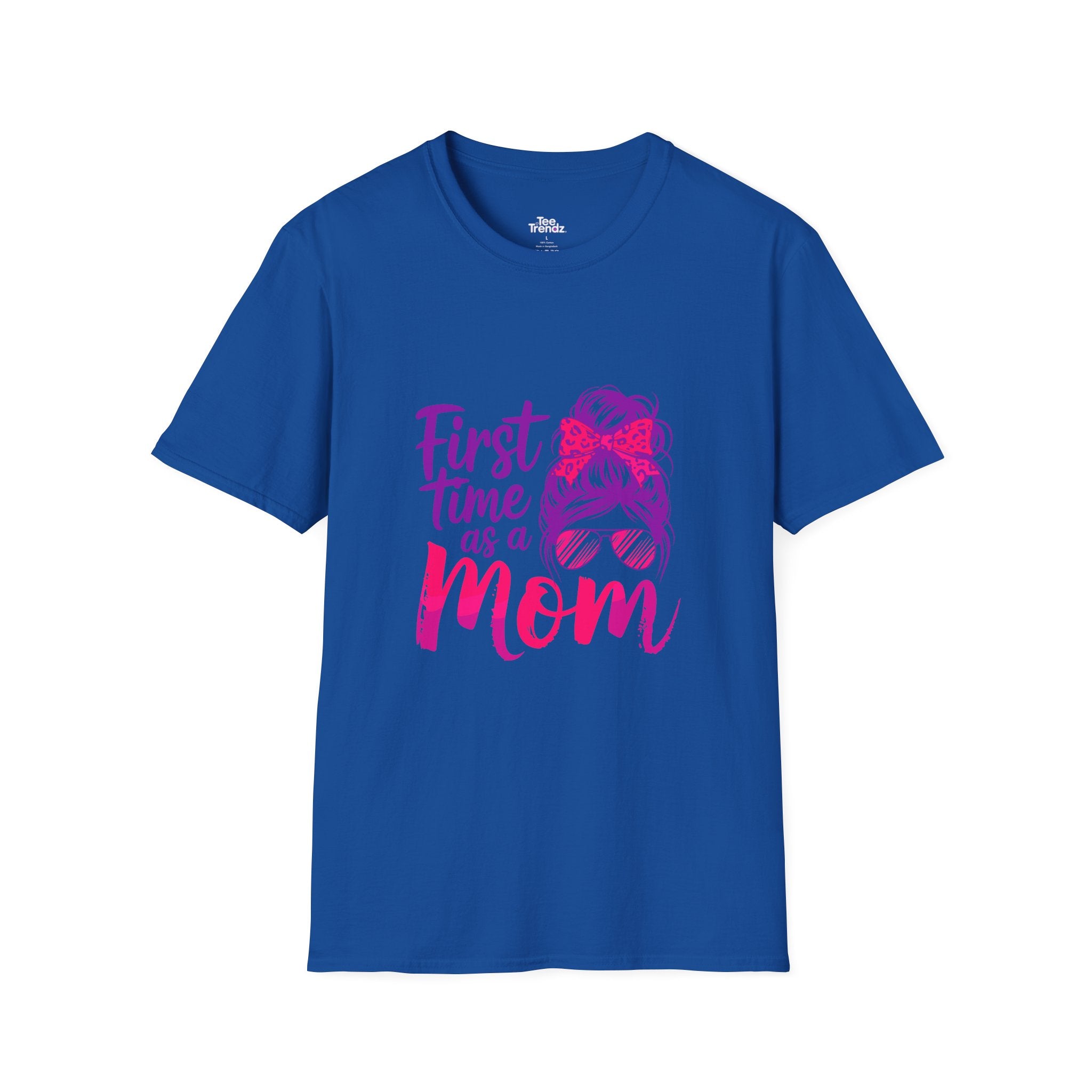 First Time as a Mom T-Shirt — New Mom Gift, Cute Mom Life Tee