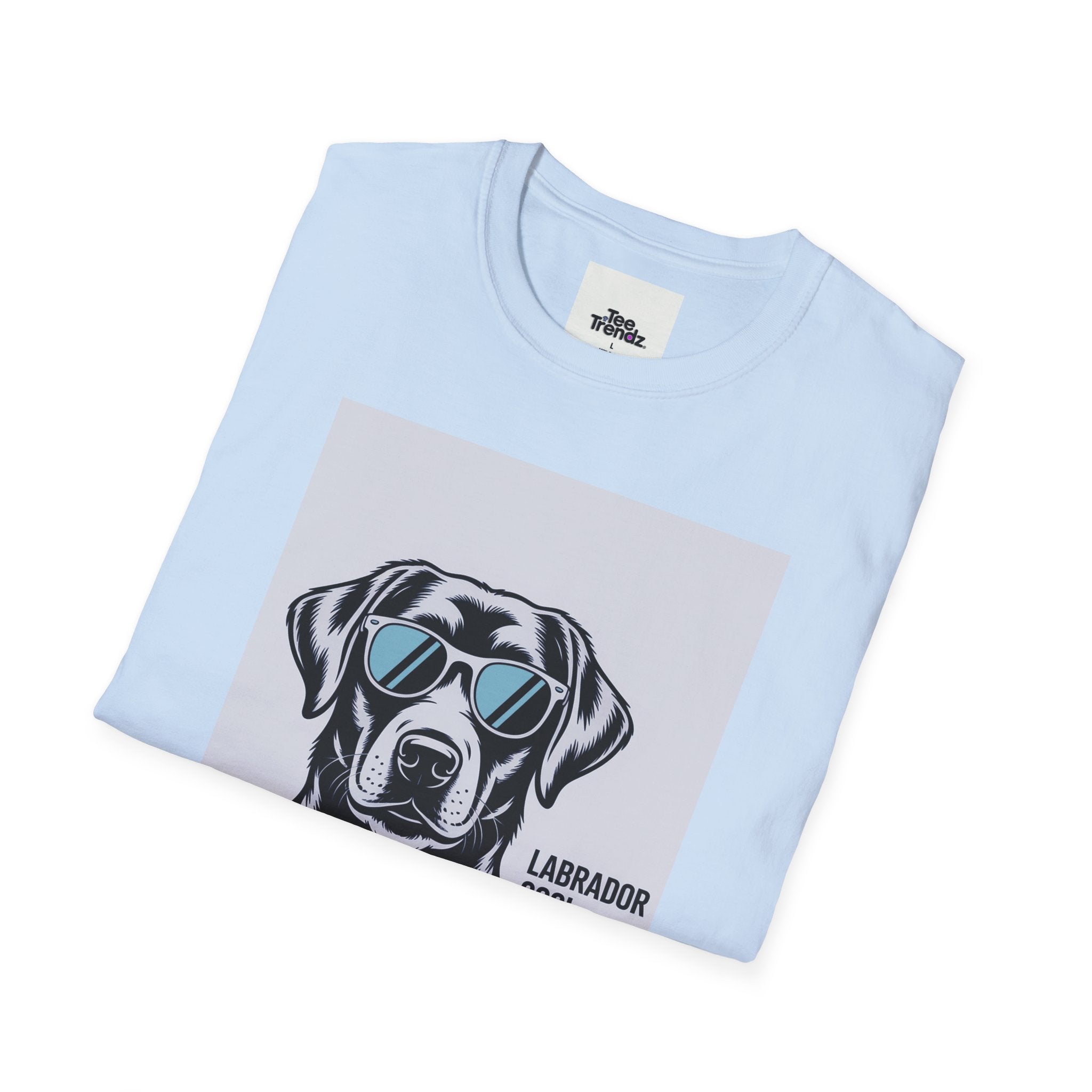 Labrador Cool T-Shirt — Black Lab with Sunglasses Graphic