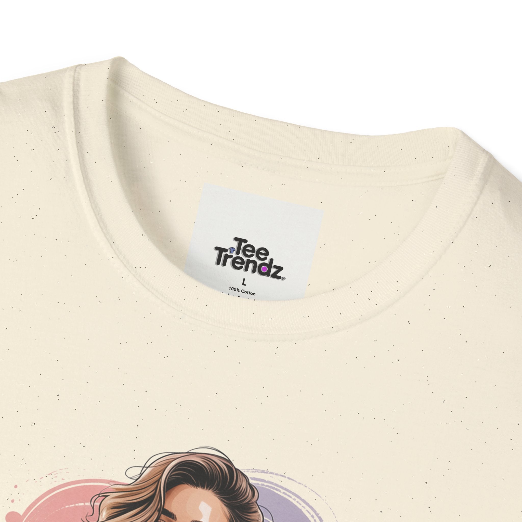 Personalized Portrait T‑Shirt — Custom Name "Cierra Ortega" Tropical Palm Graphic