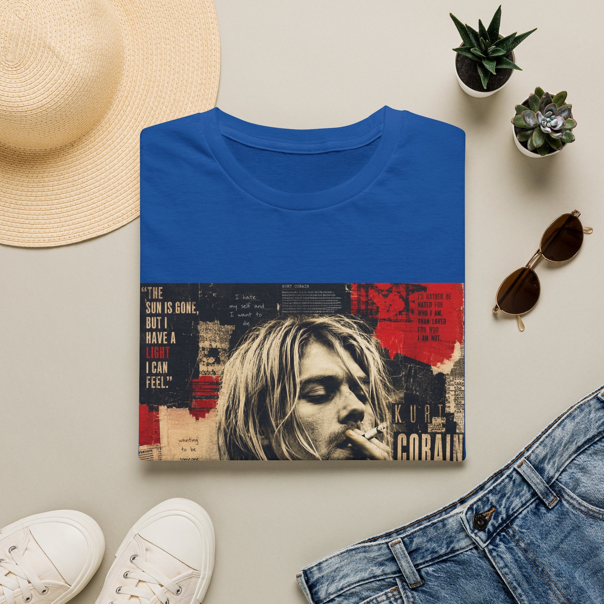 Vintage Grunge Band Portrait T-Shirt