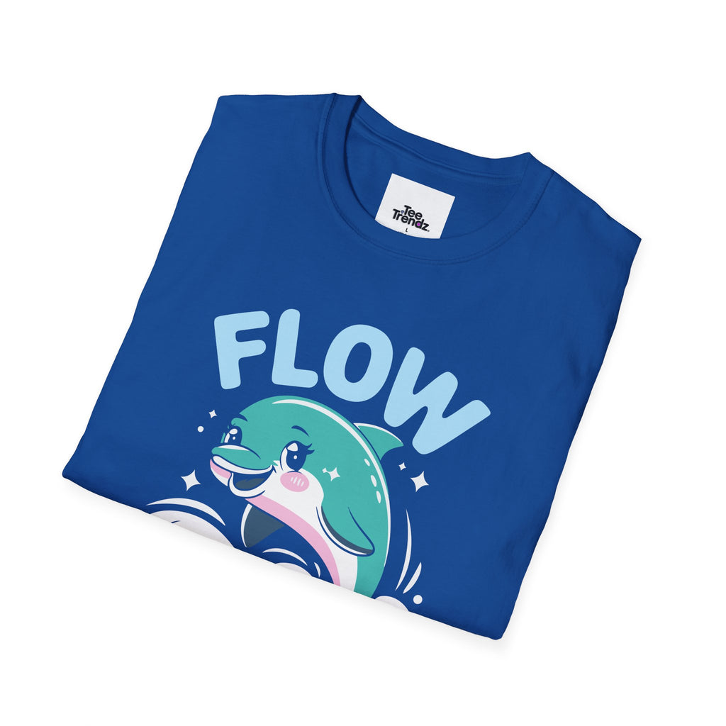 Flow Easy Dolphin T-Shirt — Cute Sea Life Graphic Tee