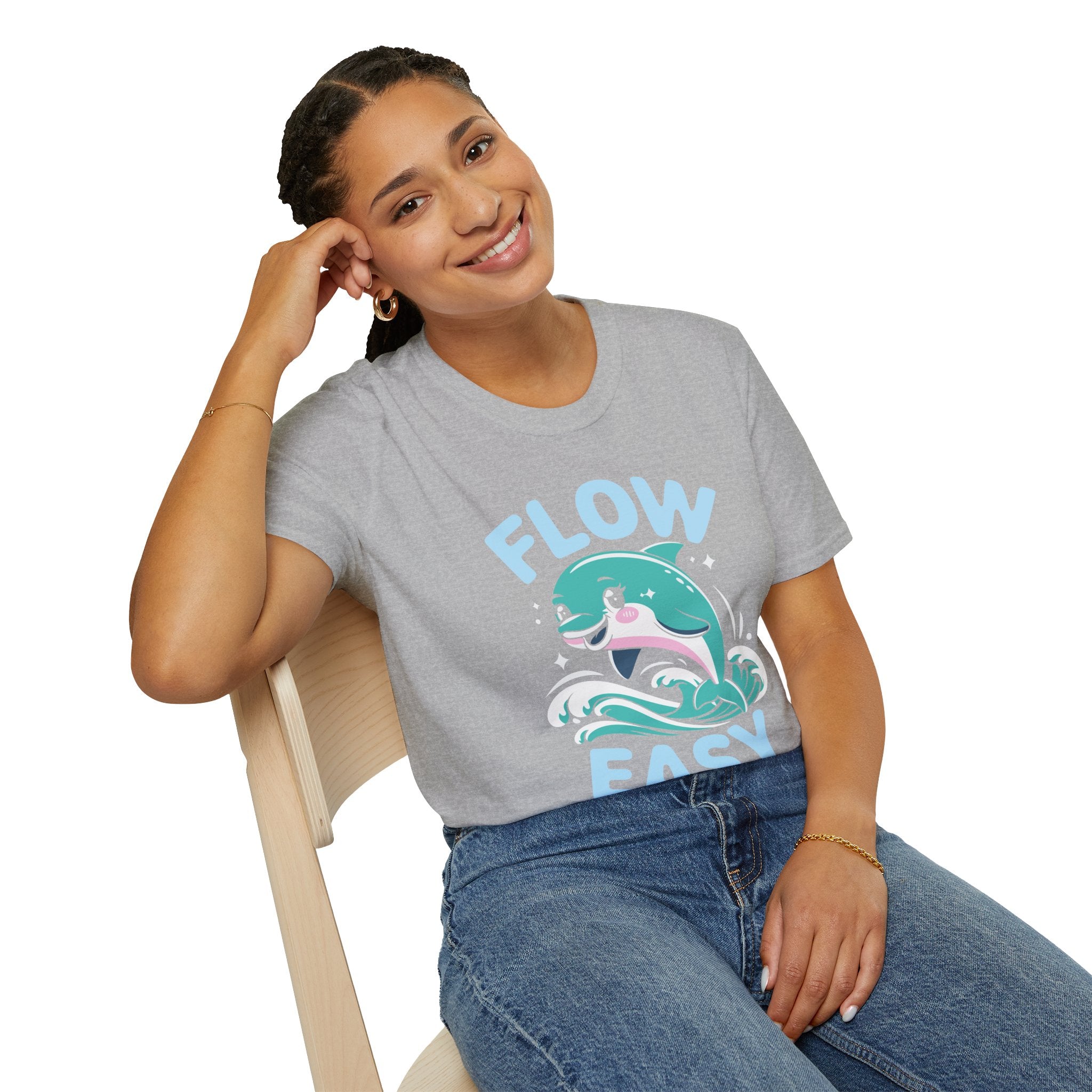 Flow Easy Dolphin T-Shirt — Cute Sea Life Graphic Tee