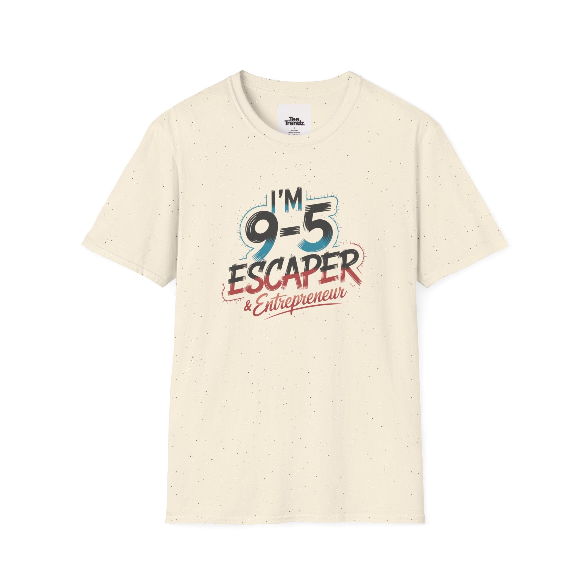 T-Shirt — "I'm a 9-5 Escaper & Entrepreneur" Retro Graphic Tee