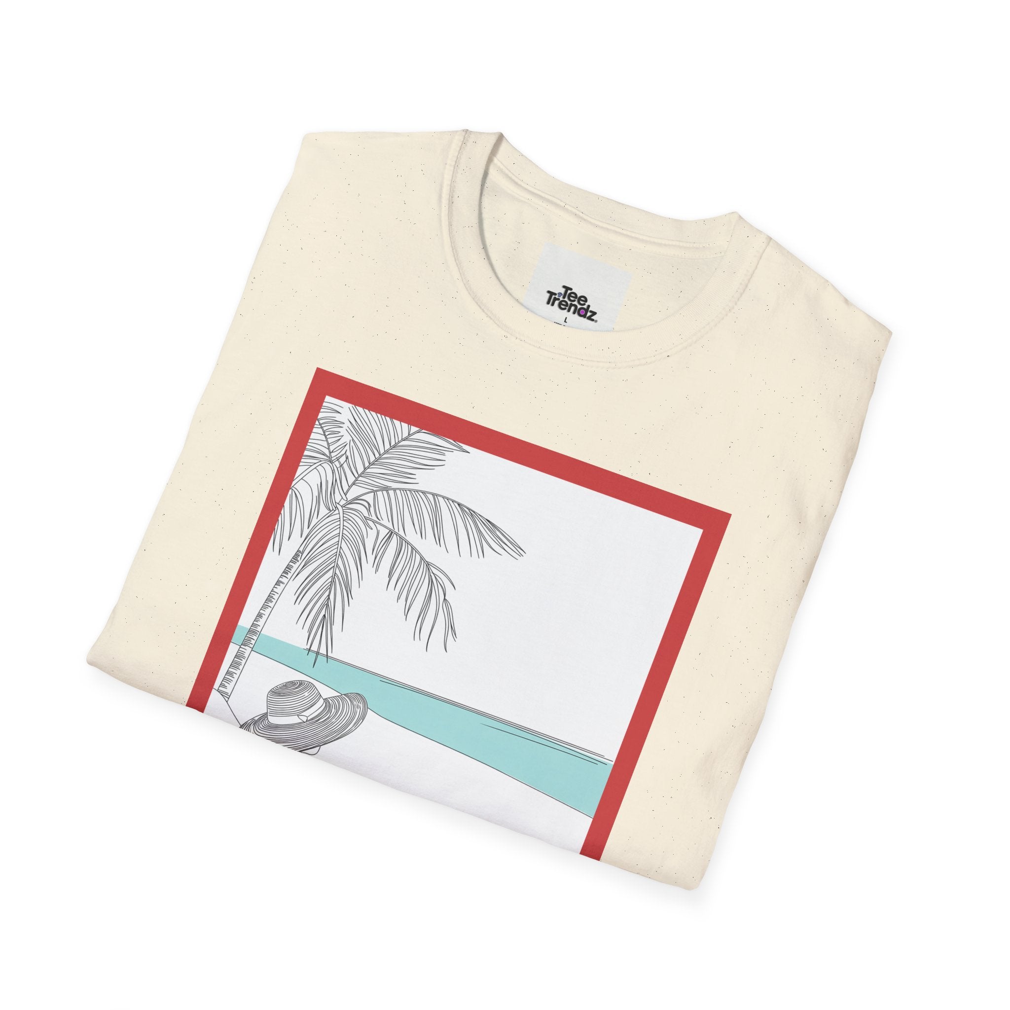 Summer Beach Graphic T-Shirt — 'SUMMER' Retro Palm & Relaxation Design