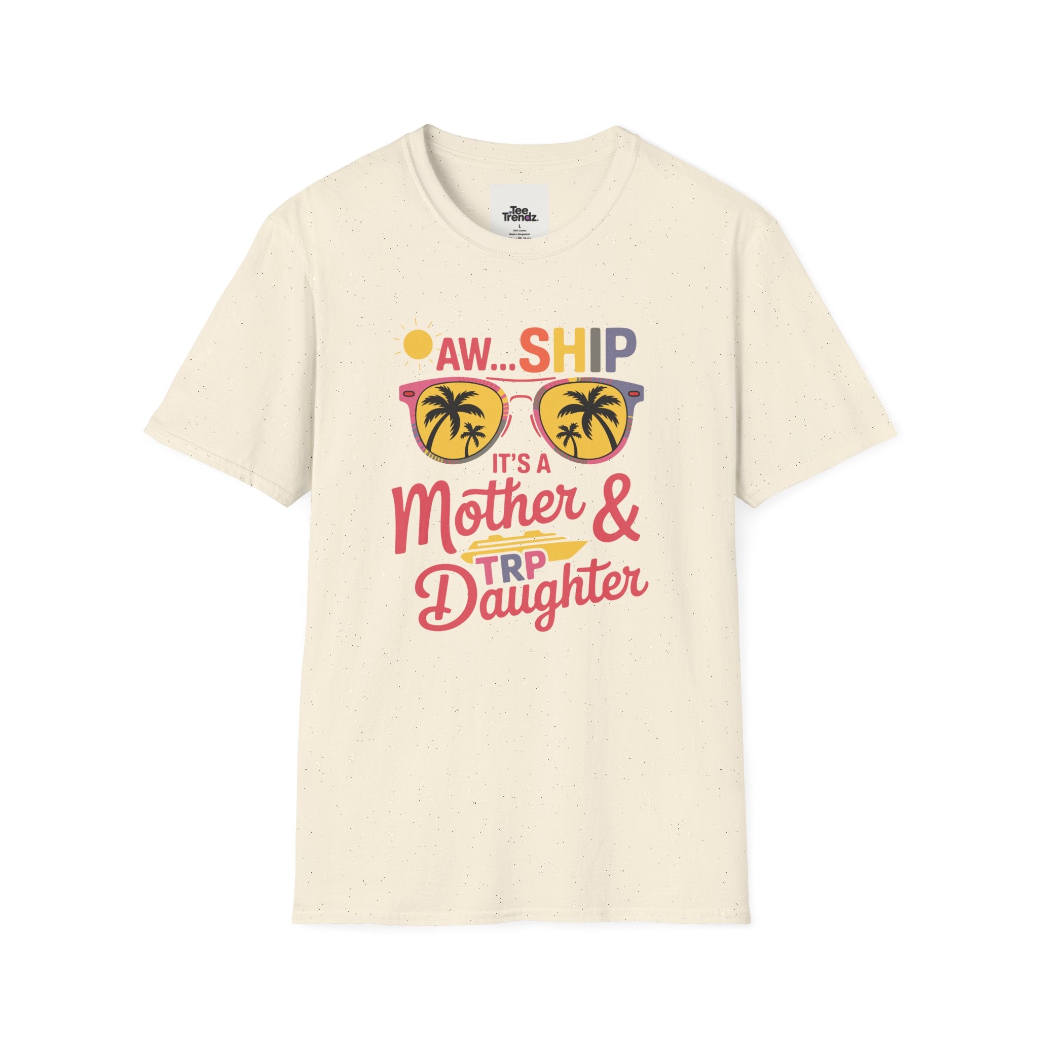 Mother & Daughter Trip T-Shirt – "Aw...Ship" Tropical Sunglasses Vacation Tee