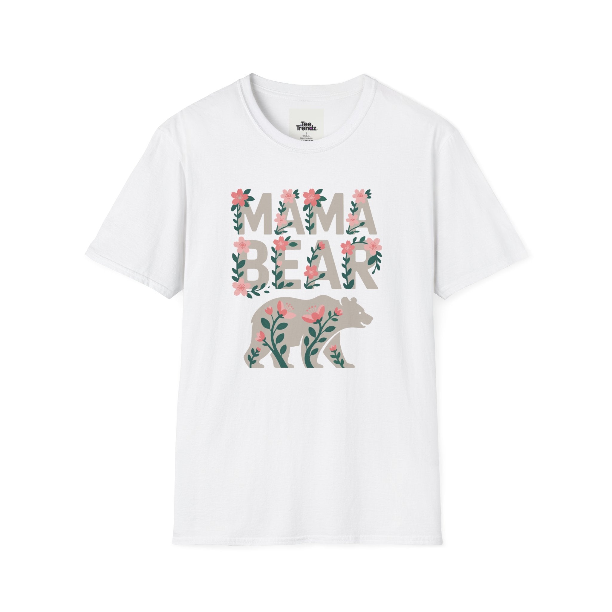 Mama Bear Floral T-Shirt — Mother's Day Mom Tee