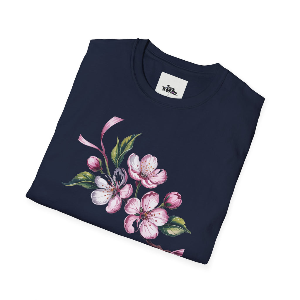 Happy Birthday Floral T-Shirt — Pink Blossom Birthday Tee