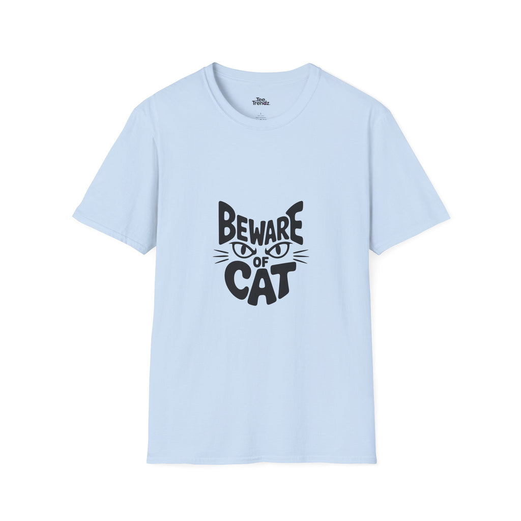 Beware of Cat T-Shirt — Funny Cat Lover Tee