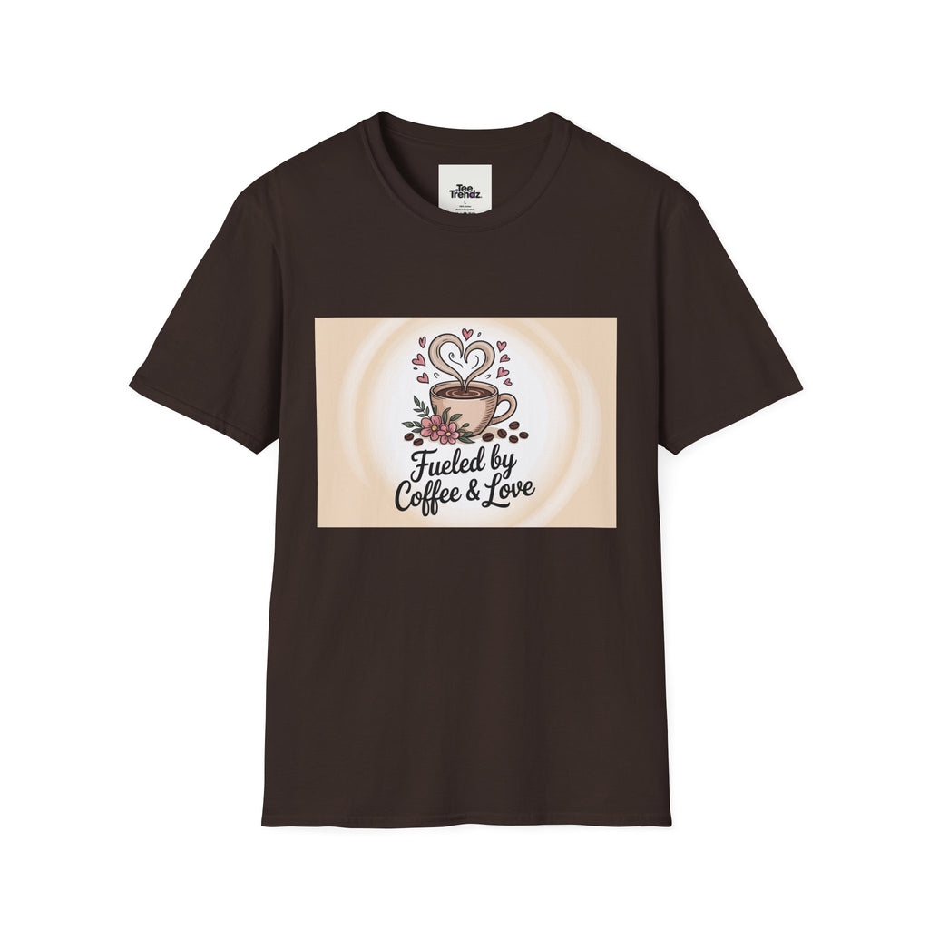 Coffee Lover T-Shirt — "Fueled by Coffee & Love" Graphic Tee