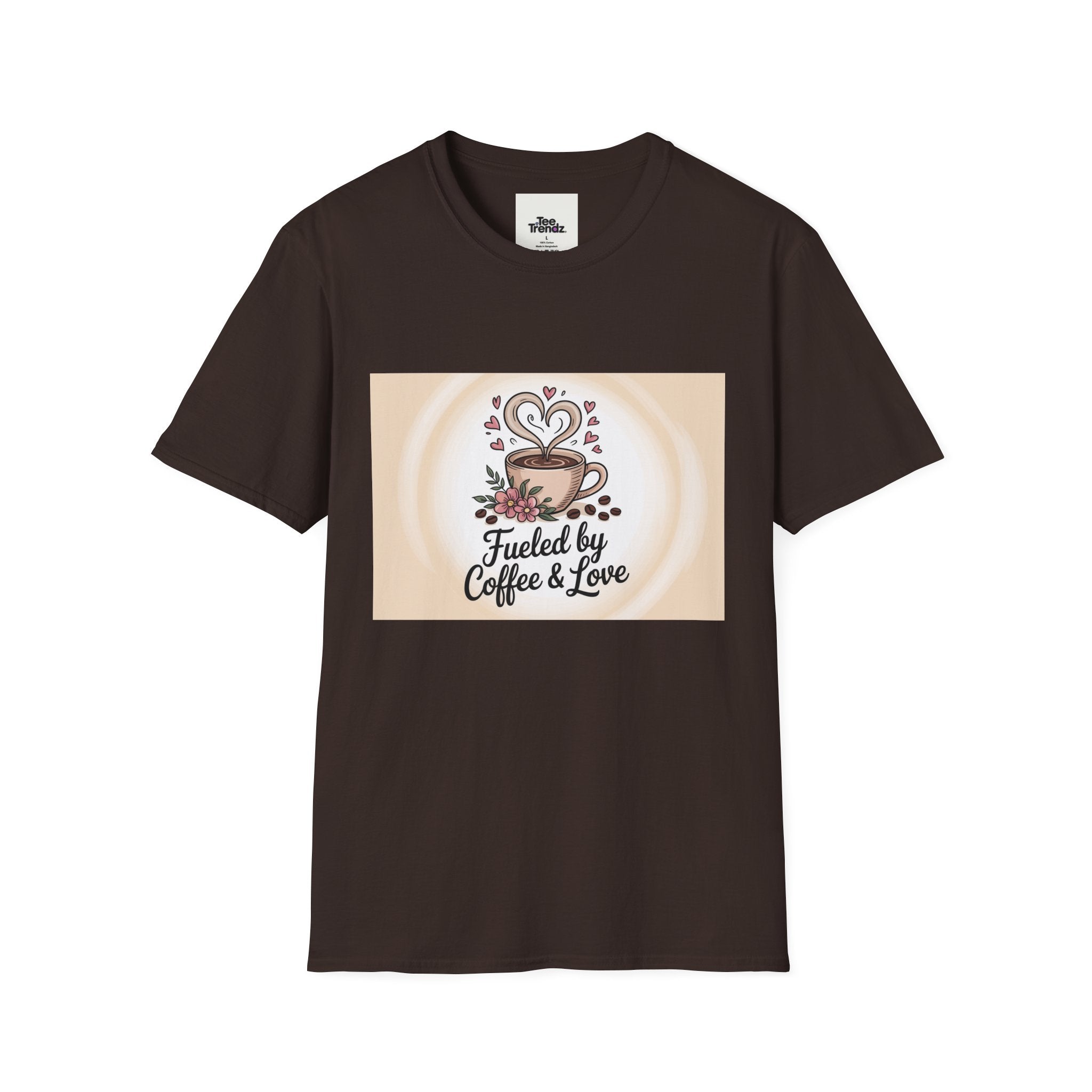 Coffee Lover T-Shirt — "Fueled by Coffee & Love" Graphic Tee
