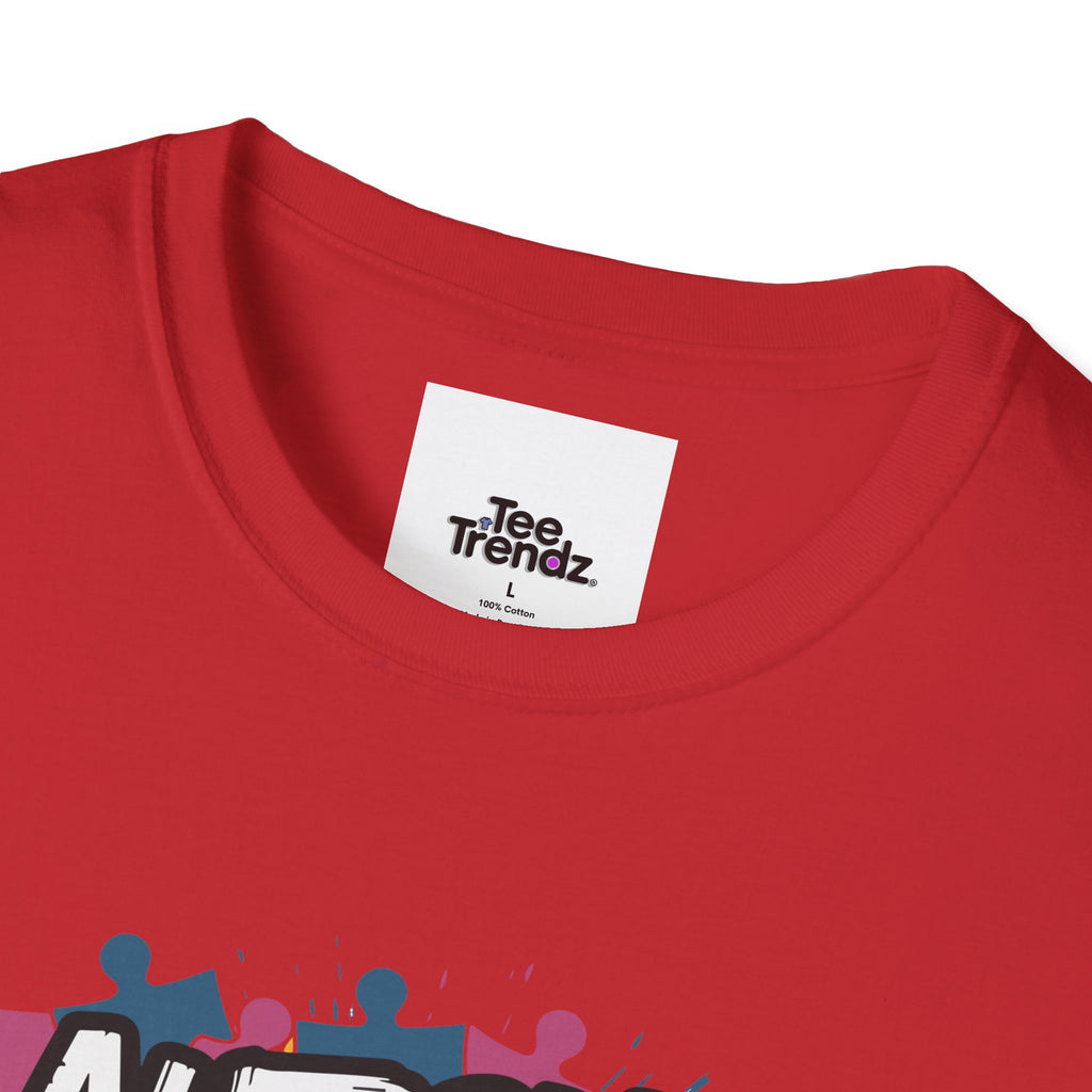 Autism Because Normal Is Boring T-Shirt — Colorful Puzzle Piece Awareness Tee