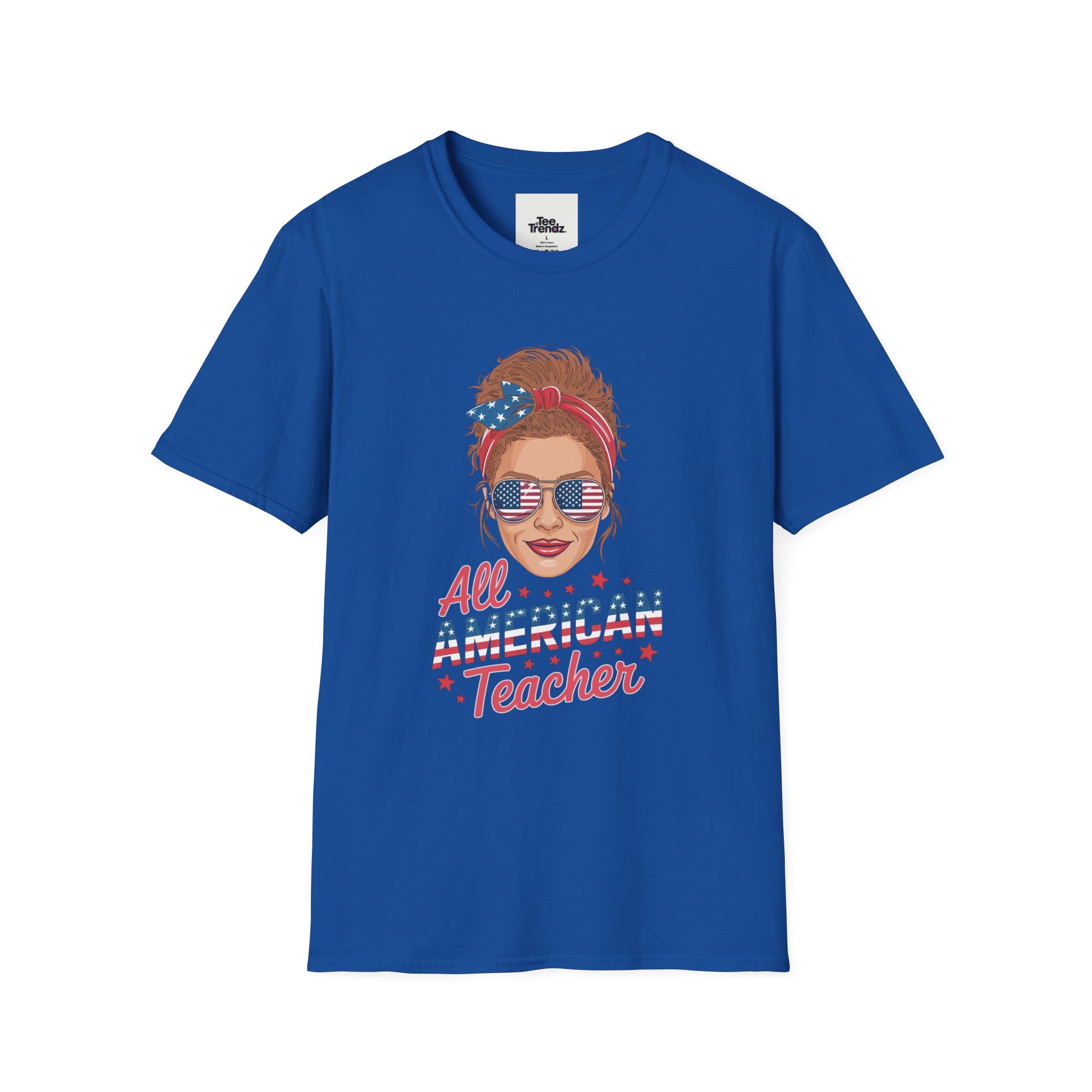 Patriotic "All American Teacher" T-Shirt