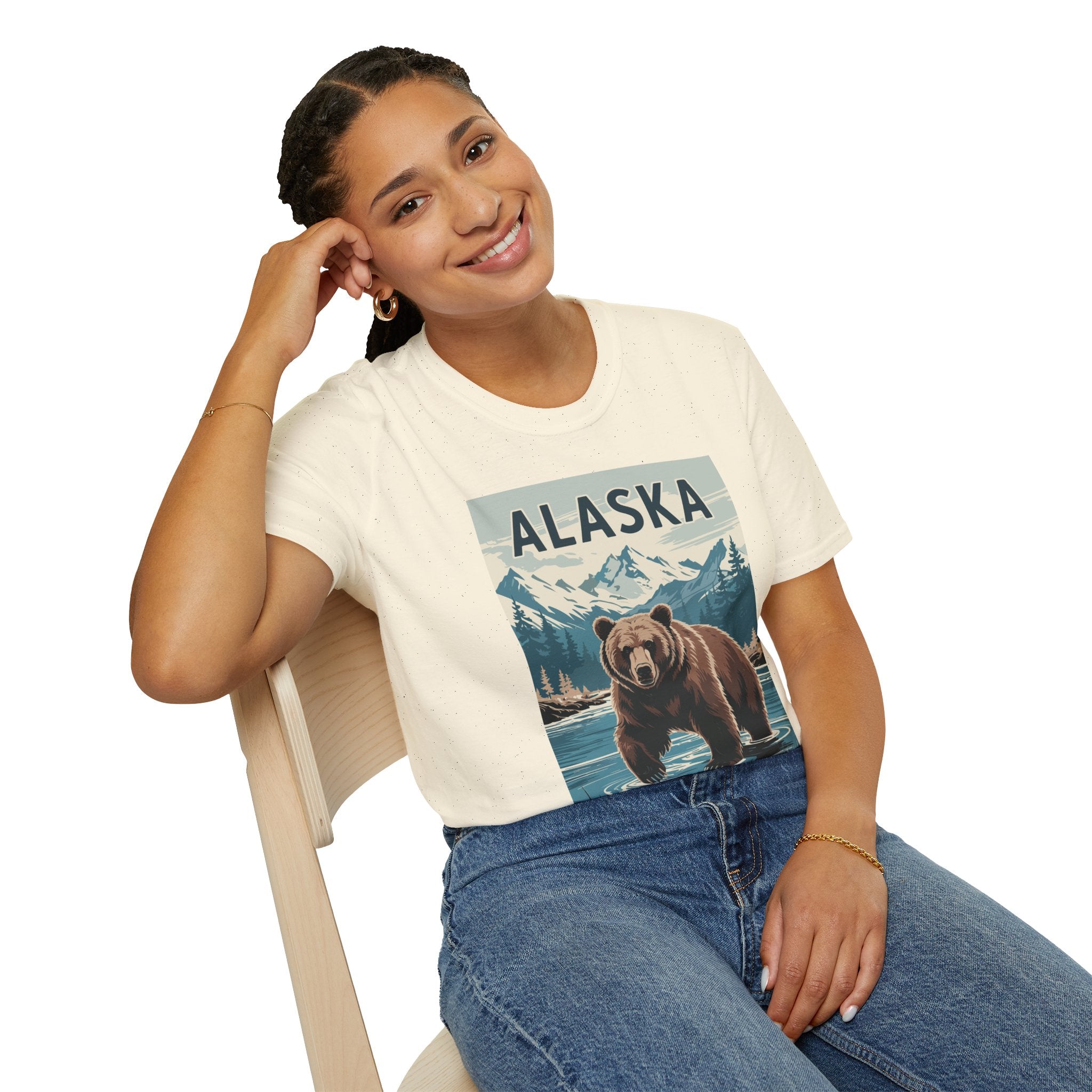 Alaska Bear T-Shirt — Vintage Mountain Wildlife Tee