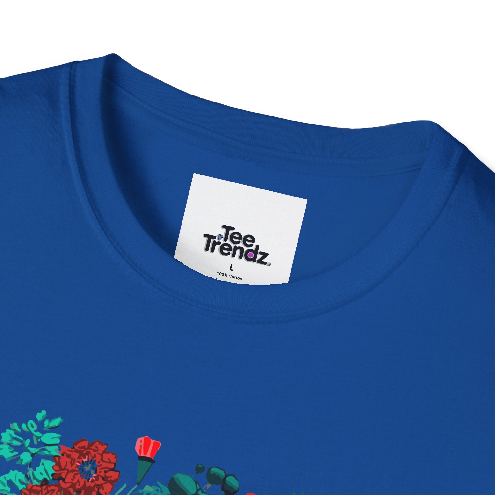 Floral Frida-Inspired Portrait T-Shirt