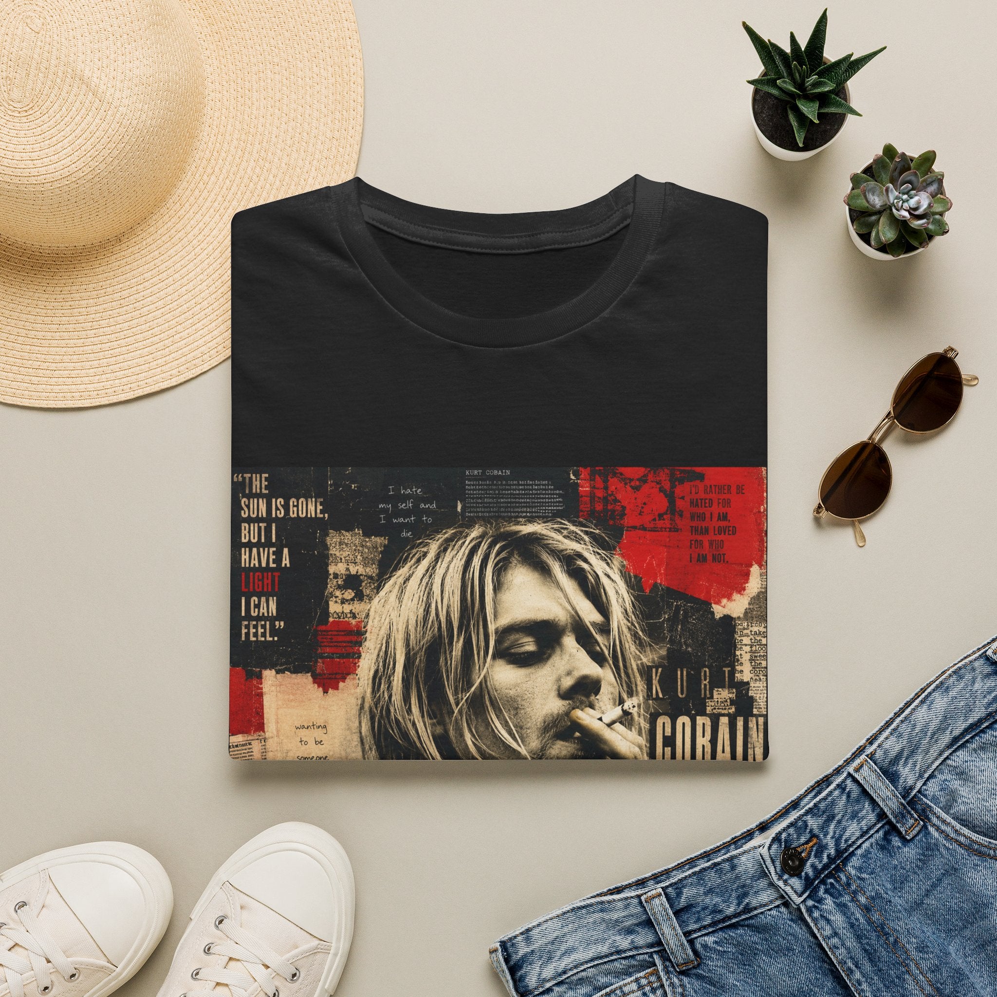 Vintage Grunge Band Portrait T-Shirt