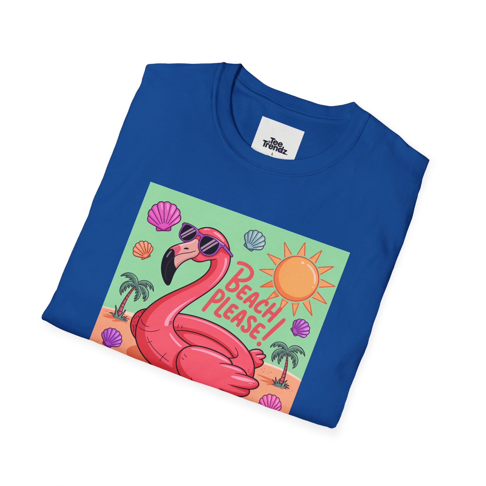Beach Please Flamingo T-Shirt