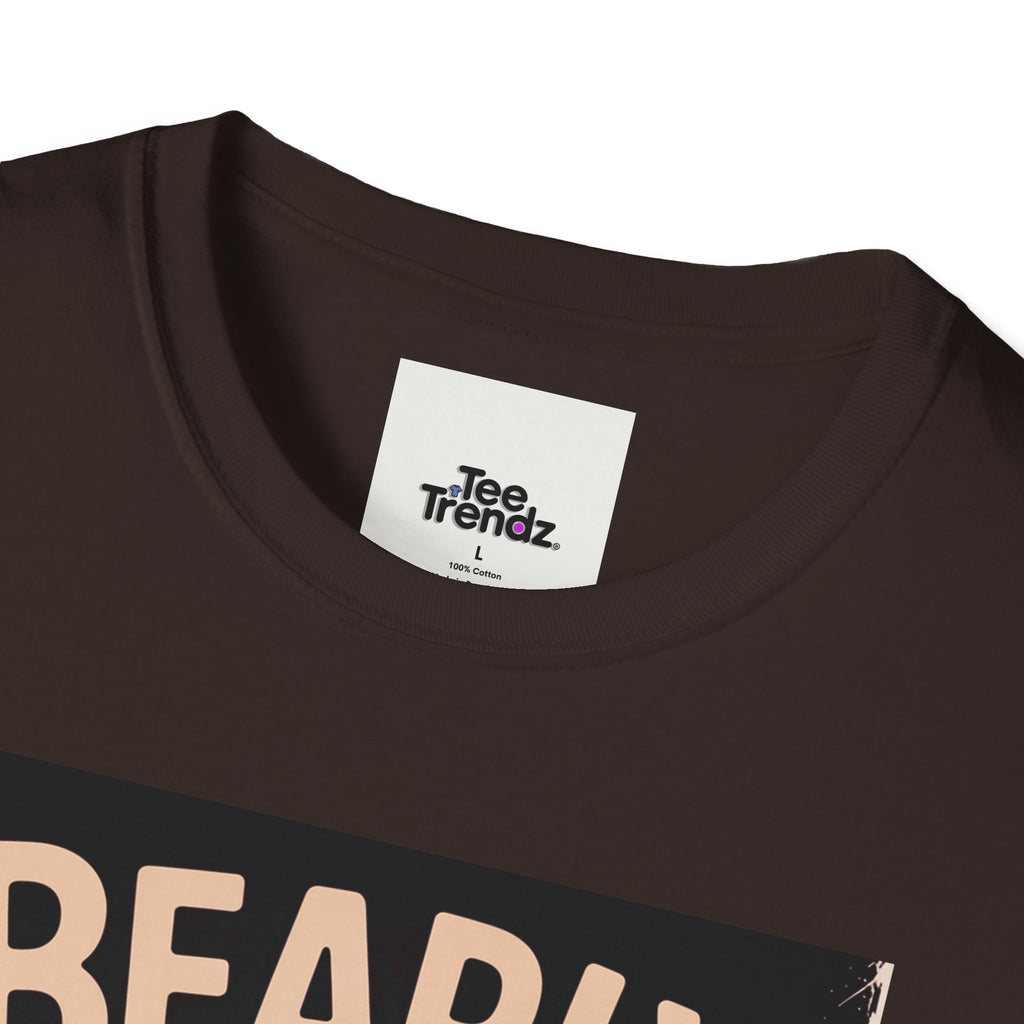 Bearly Awake T‑Shirt — Cute Coffee Bear Vintage Sunset Tee